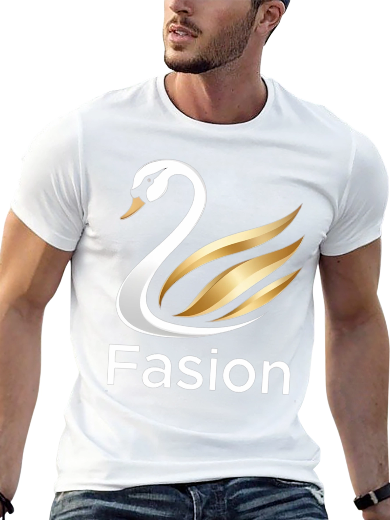 Swan Fasion Graphic Tee - Bold Style