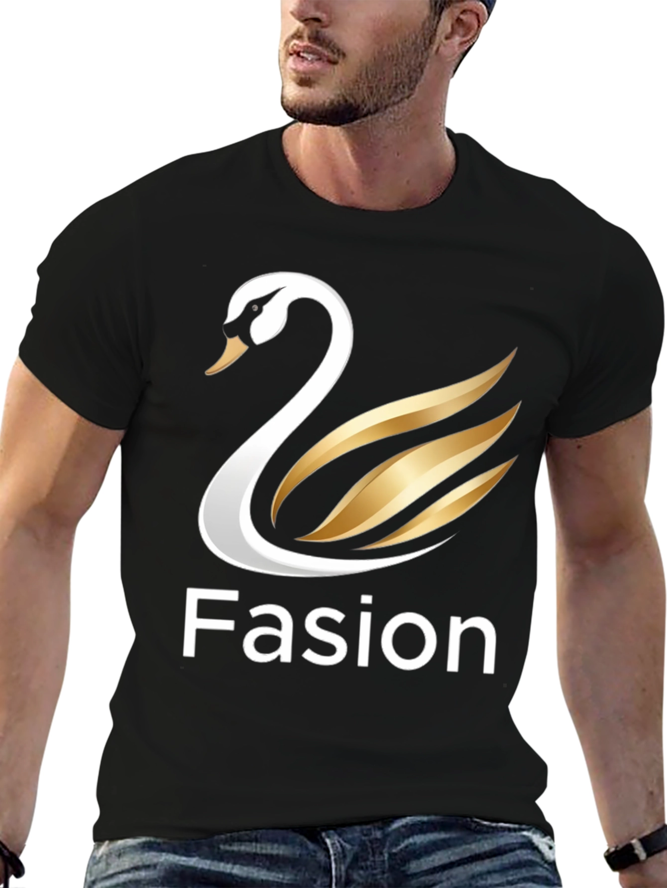 Swan Fasion Graphic Tee - Bold Style