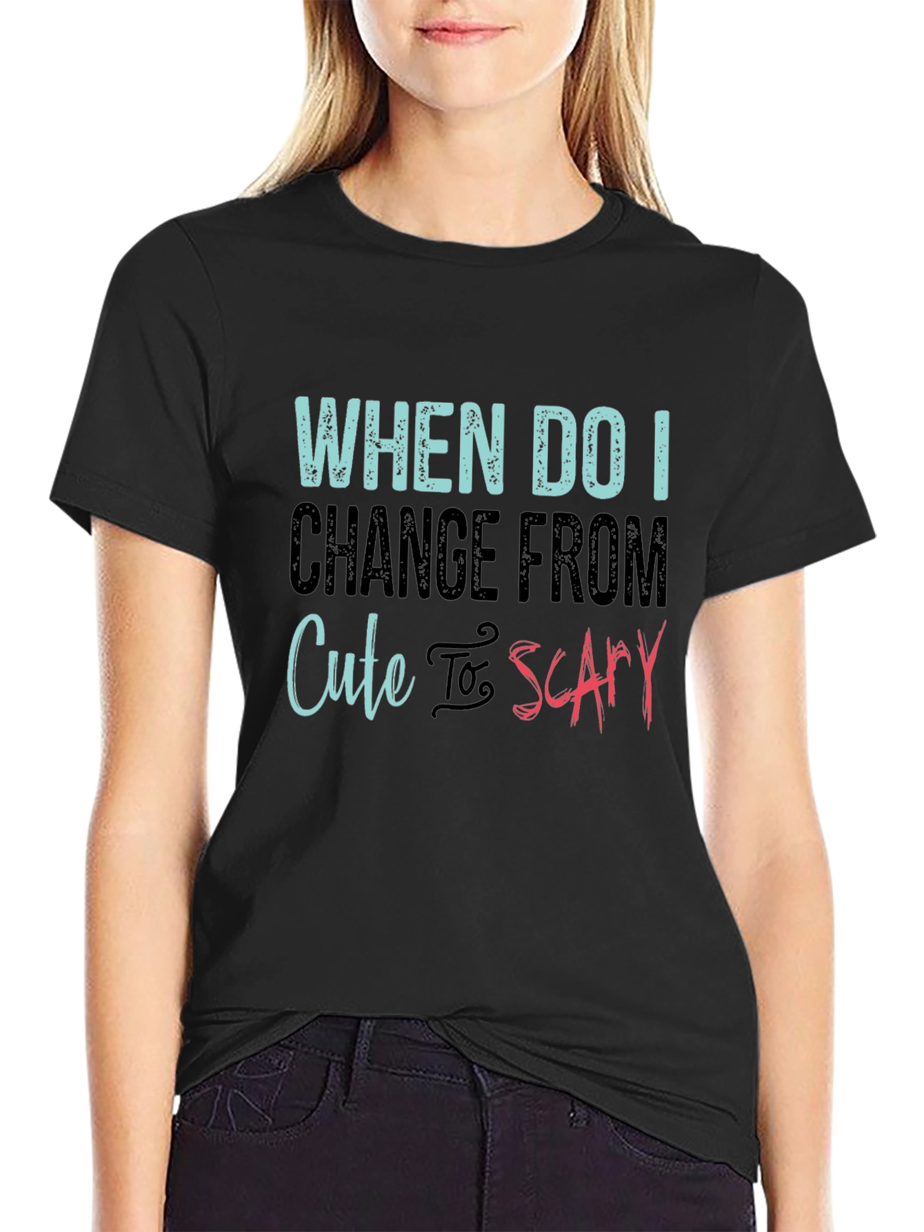 Cute to Scary T-Shirt - Funny Humor Tee