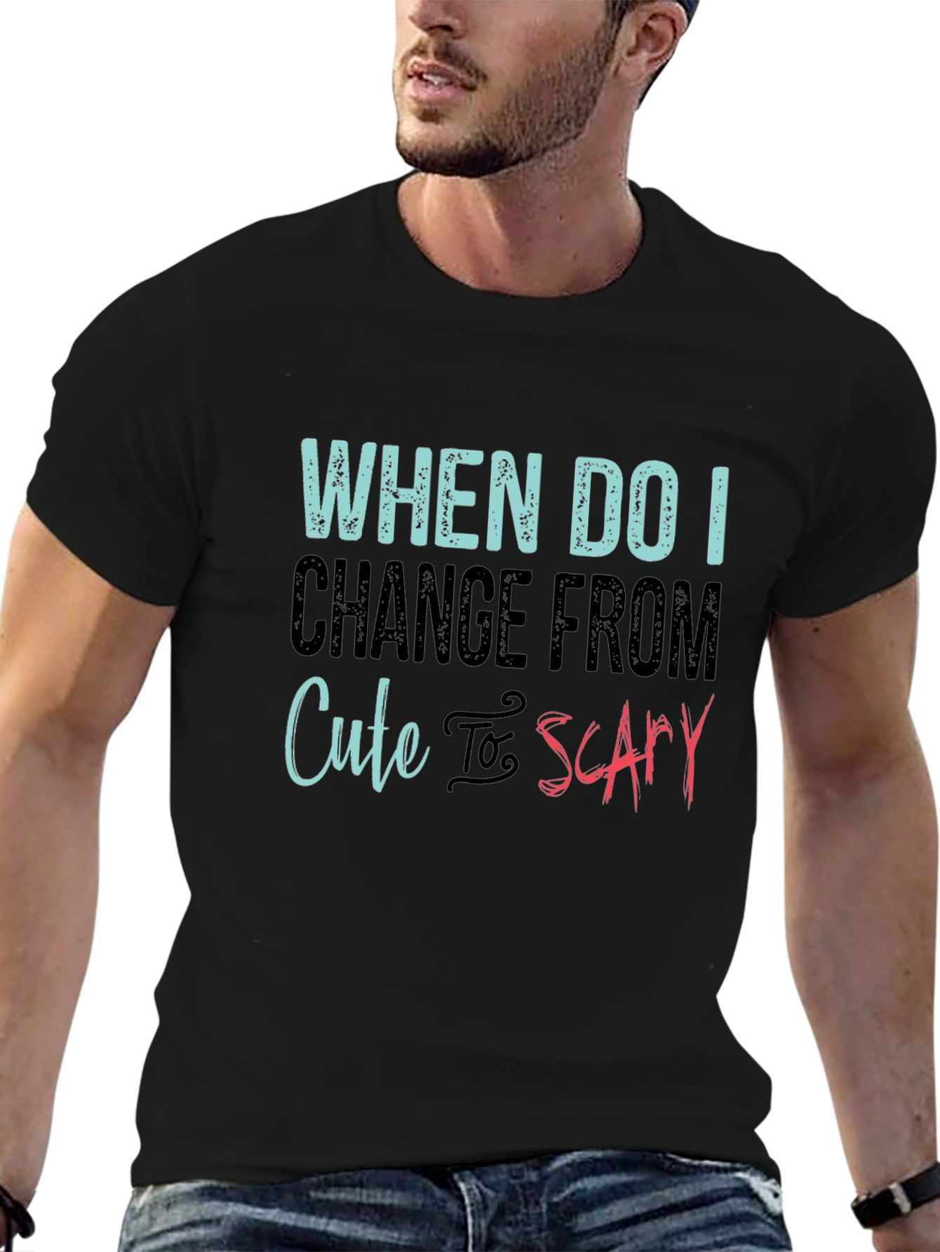 Cute to Scary T-Shirt - Funny Humor Tee
