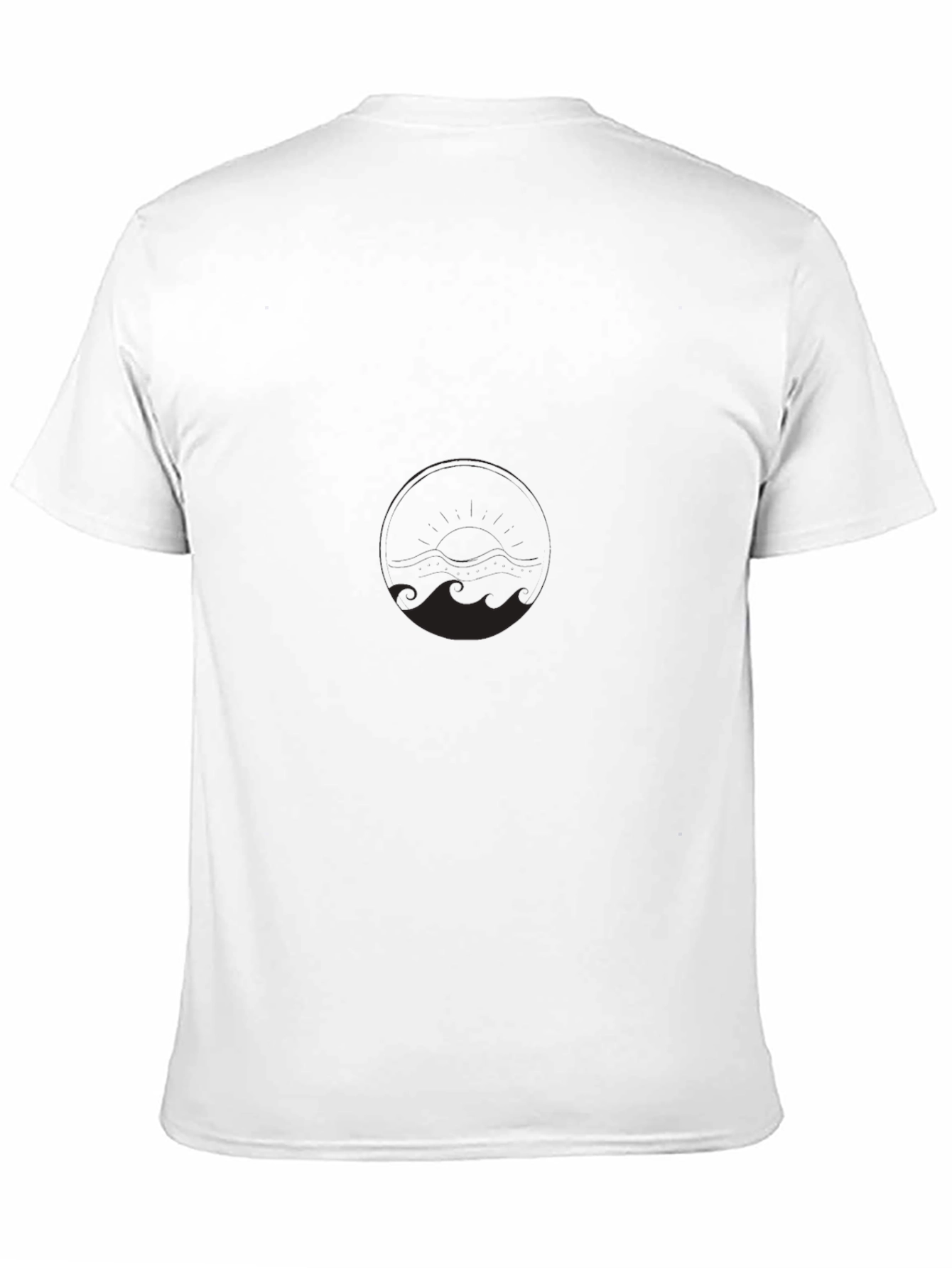 Mens Plain Black Crew Neck T-Shirt