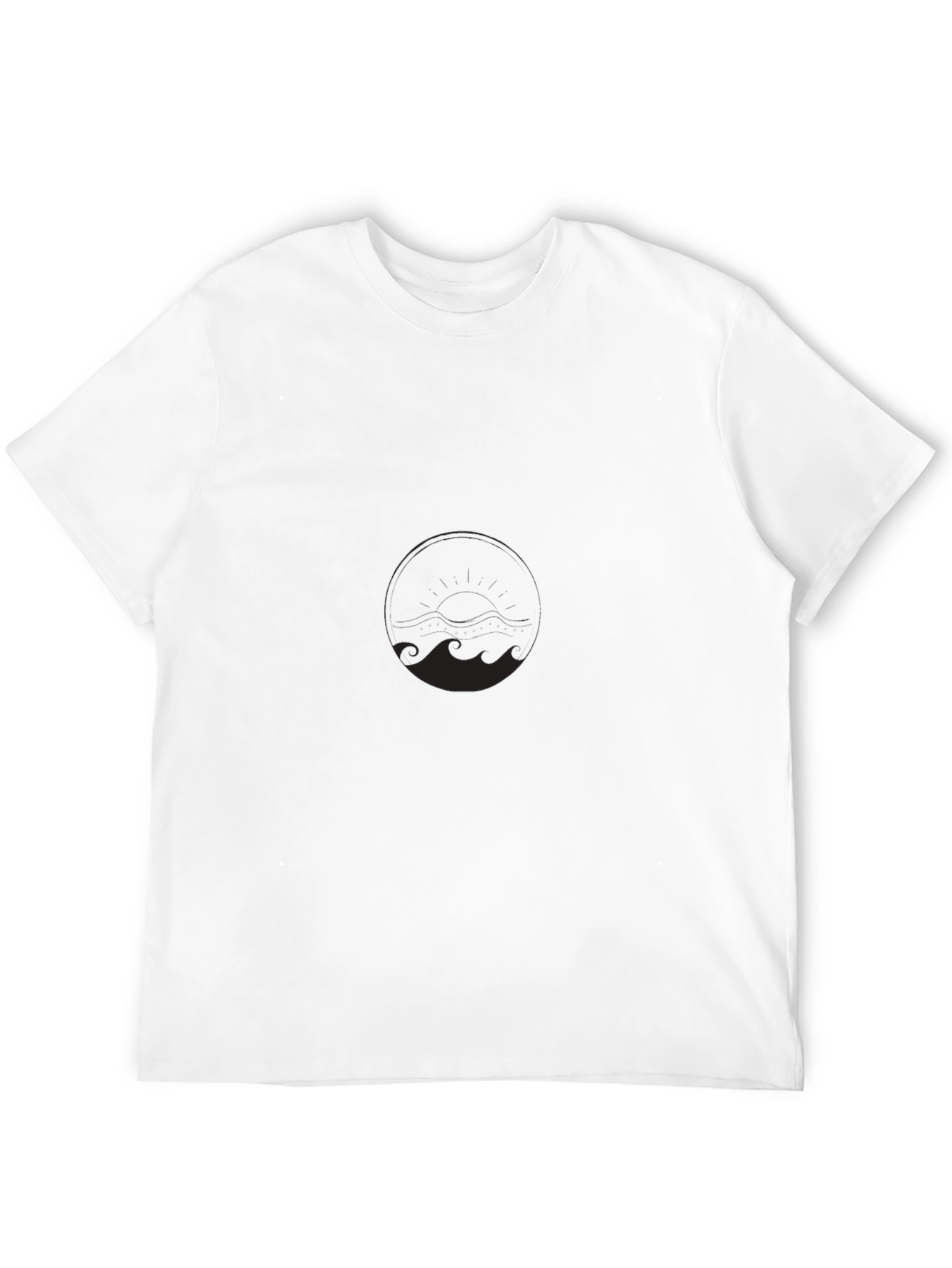 Mens Plain Black Crew Neck T-Shirt