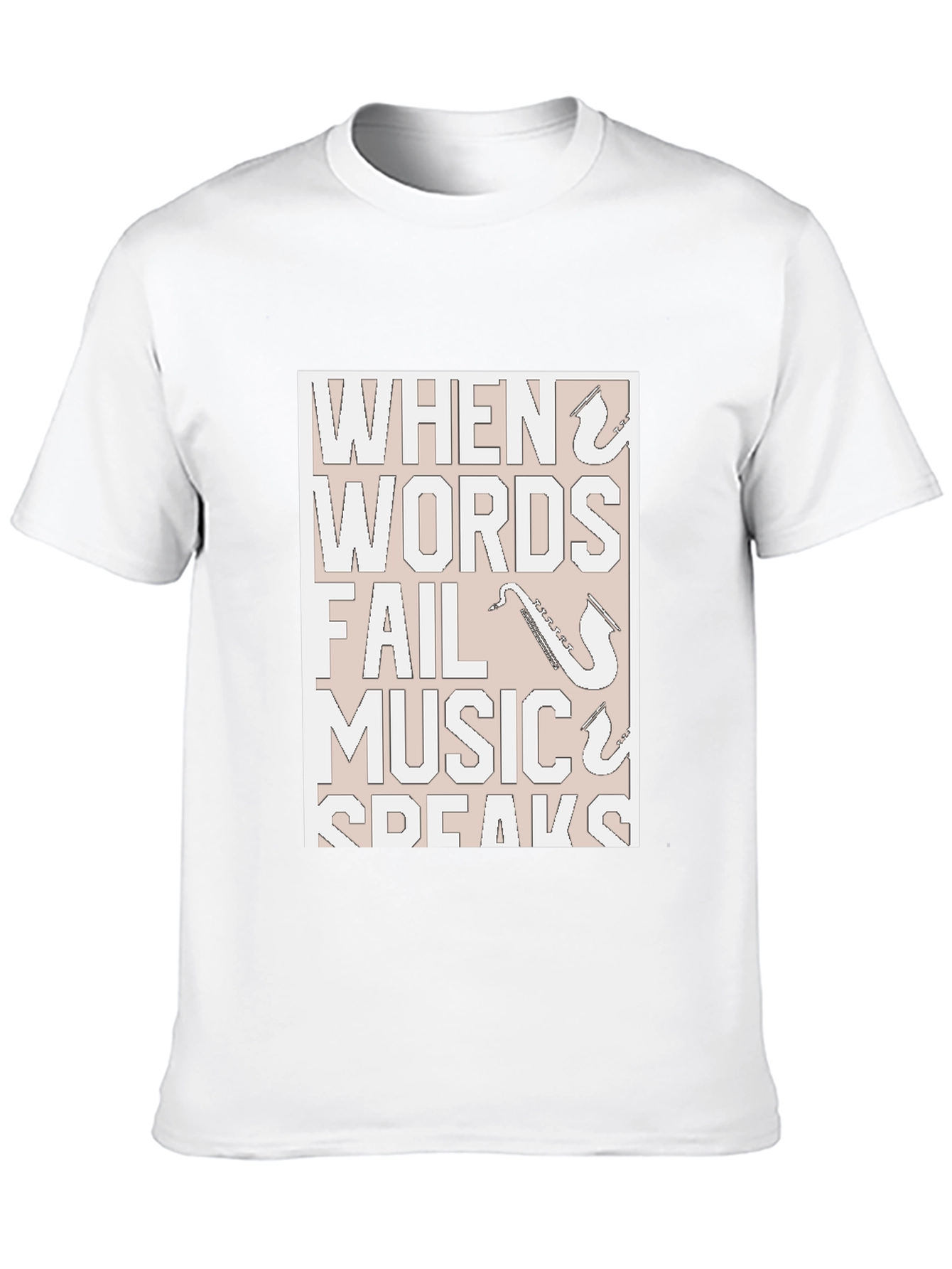 Music Speaks T-Shirt - Black Graphic Tee