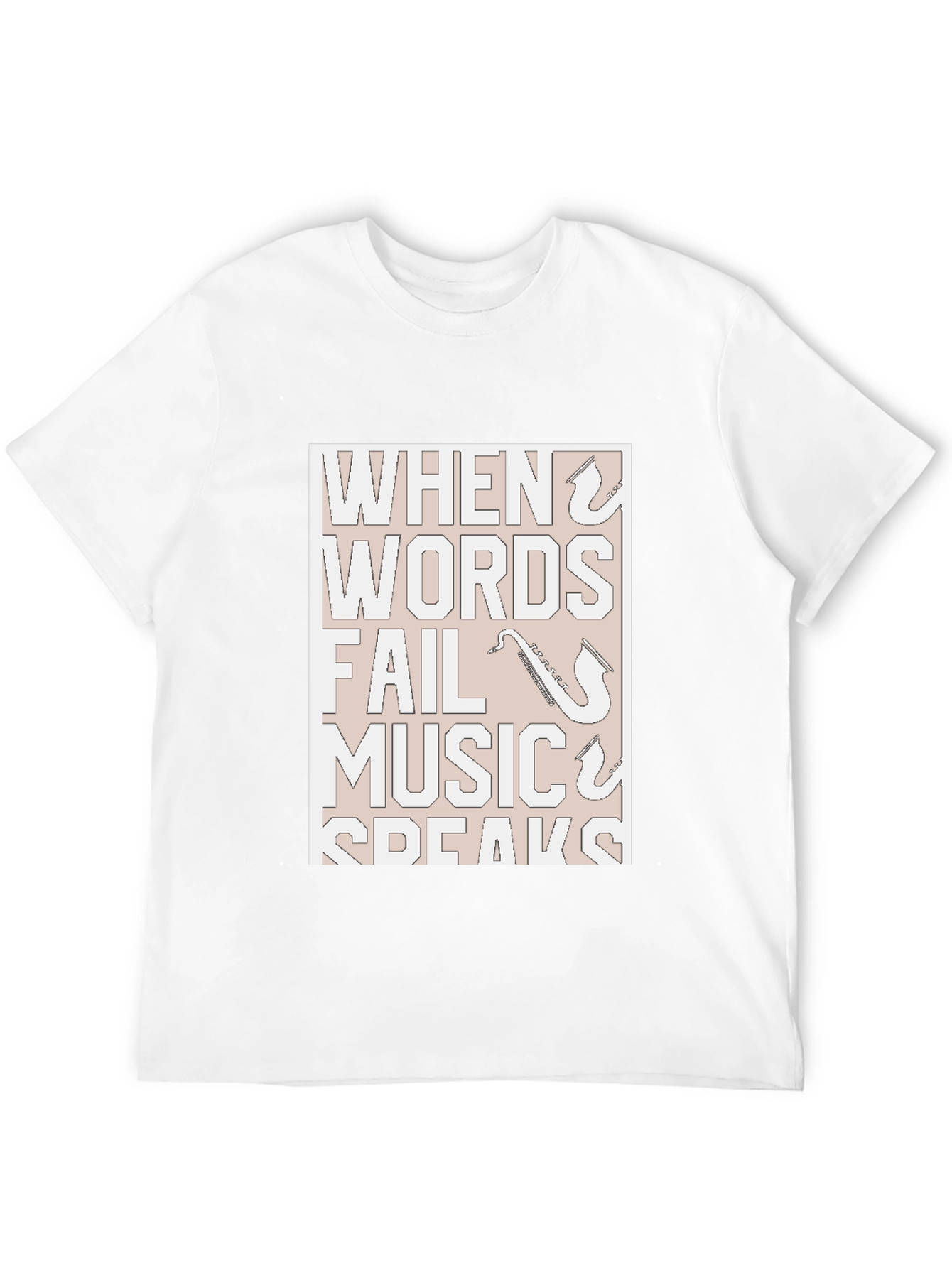 Music Speaks T-Shirt - Black Graphic Tee