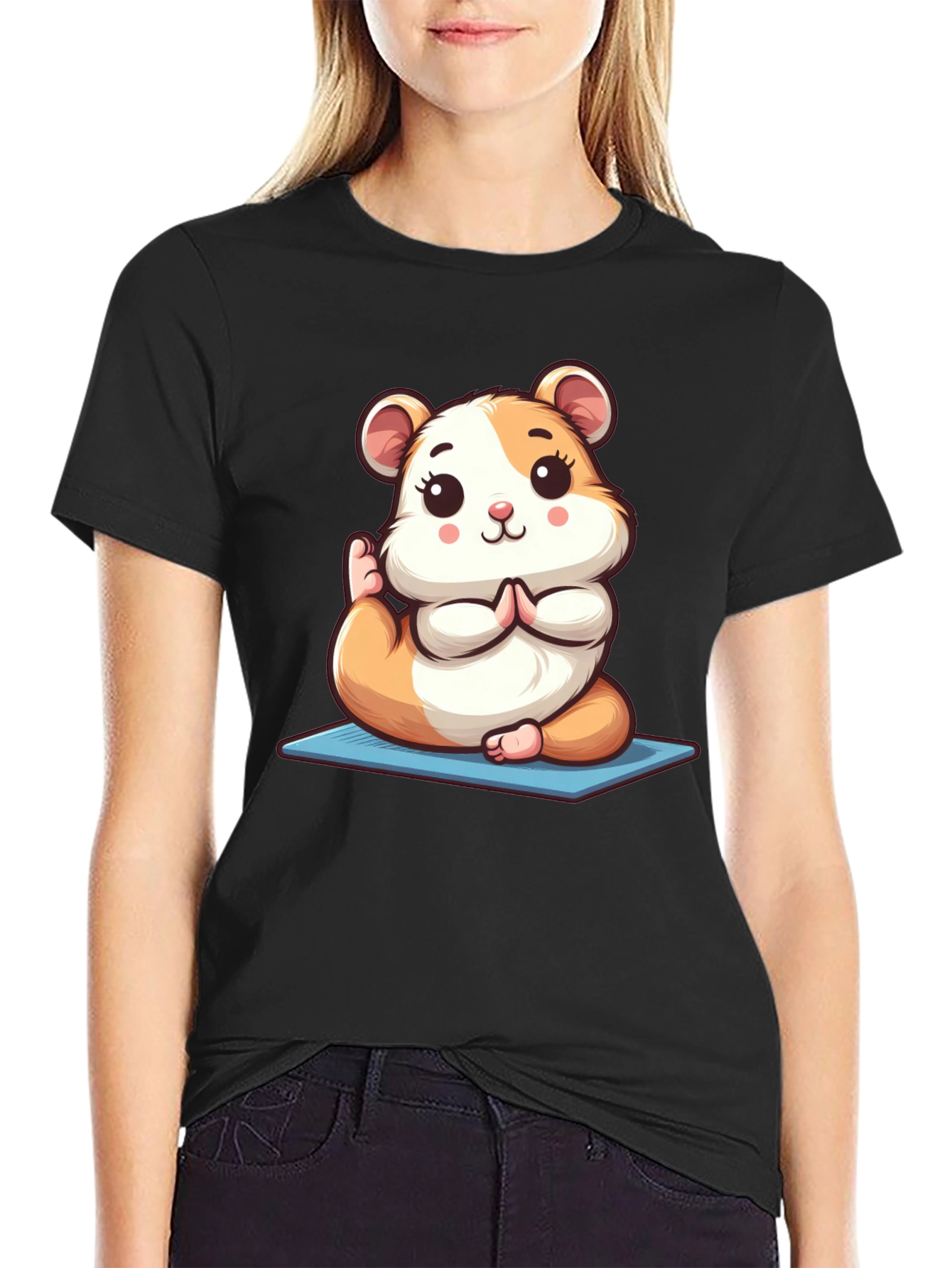 Yoga Hamster Tee - Meditating Rodent T-Shirt