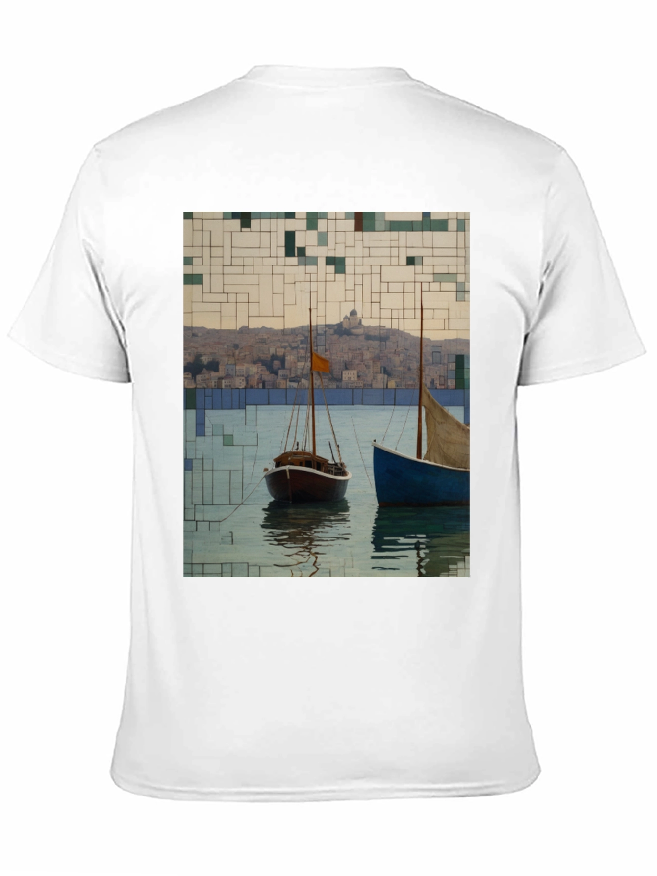 Abstract Sailboats T-Shirt