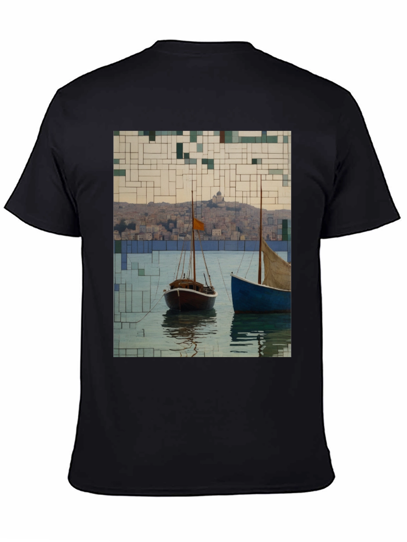Abstract Sailboats T-Shirt