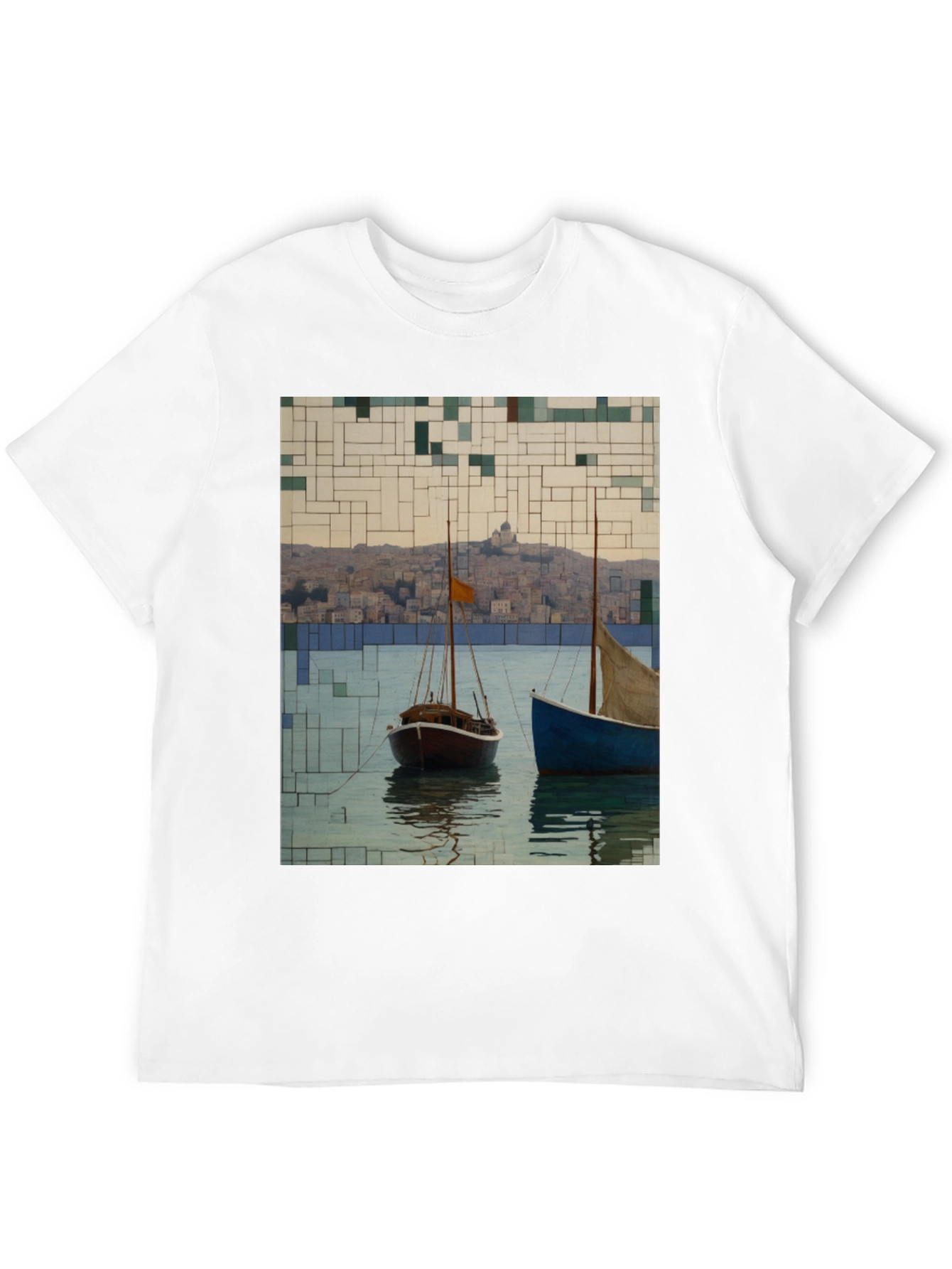 Abstract Sailboats T-Shirt