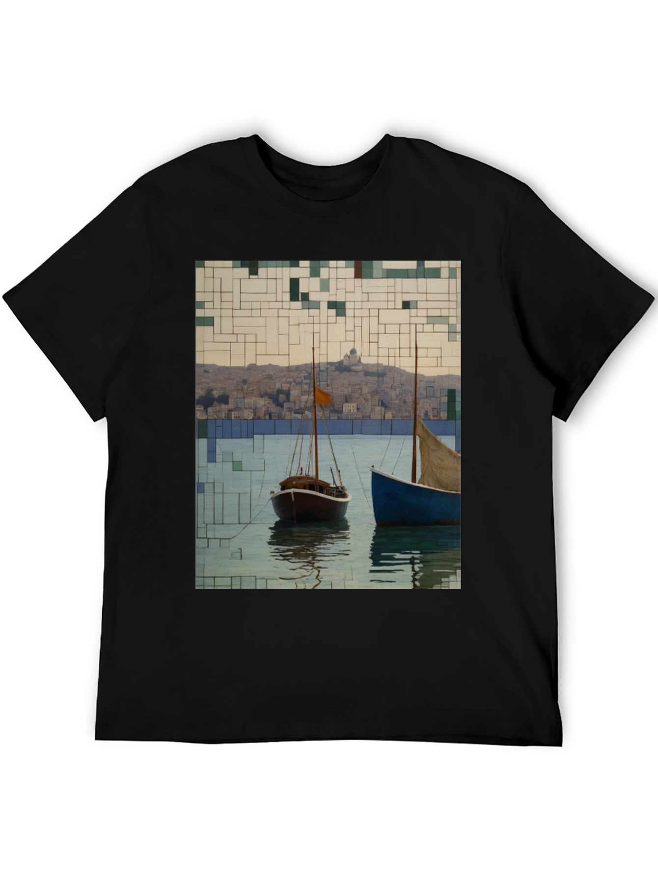 Abstract Sailboats T-Shirt