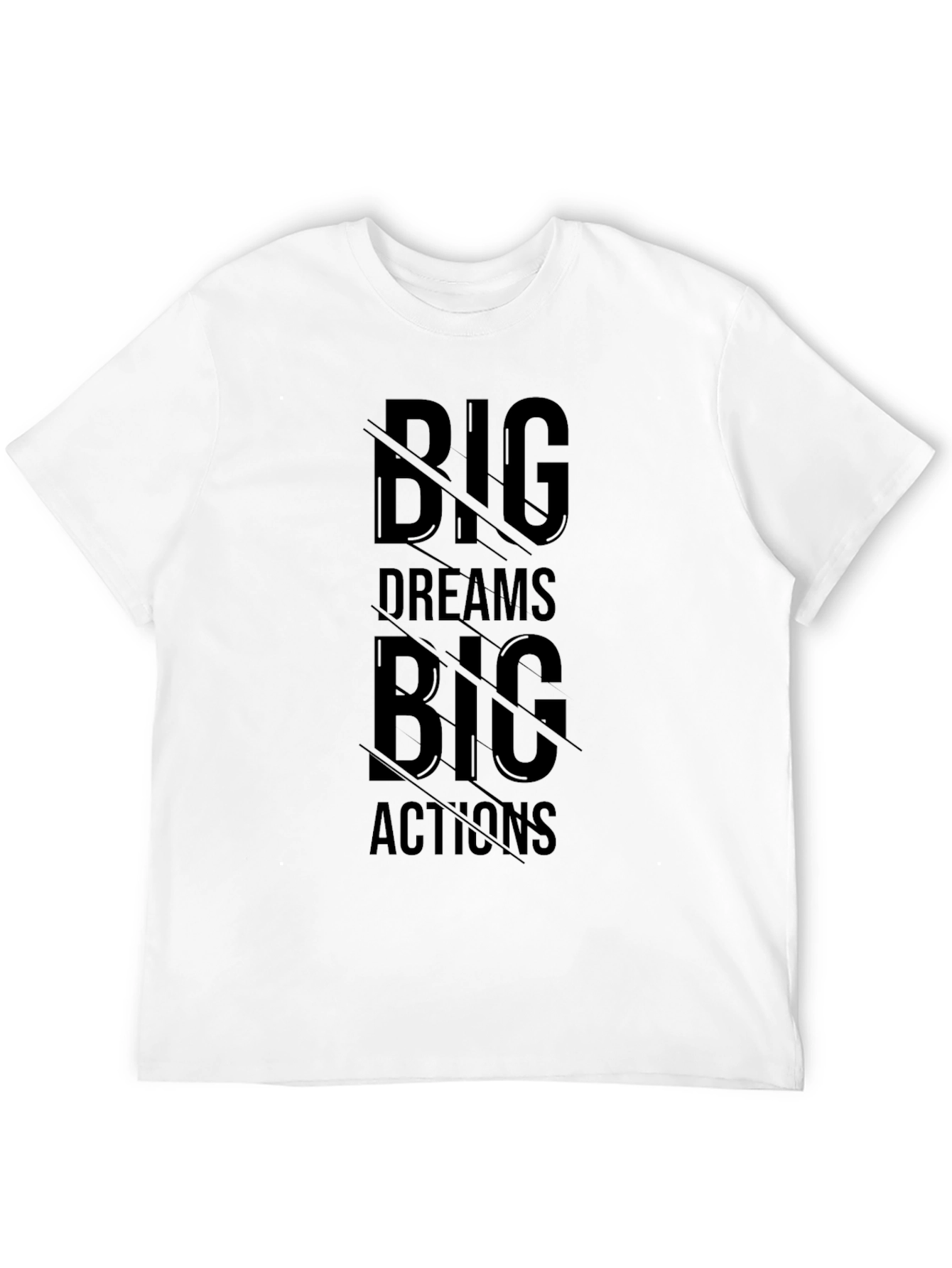 Big Dreams Big Actions Black Graphic Tee