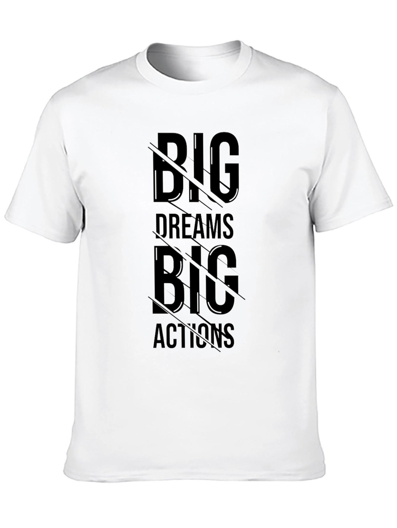 Big Dreams Big Actions Black Graphic Tee