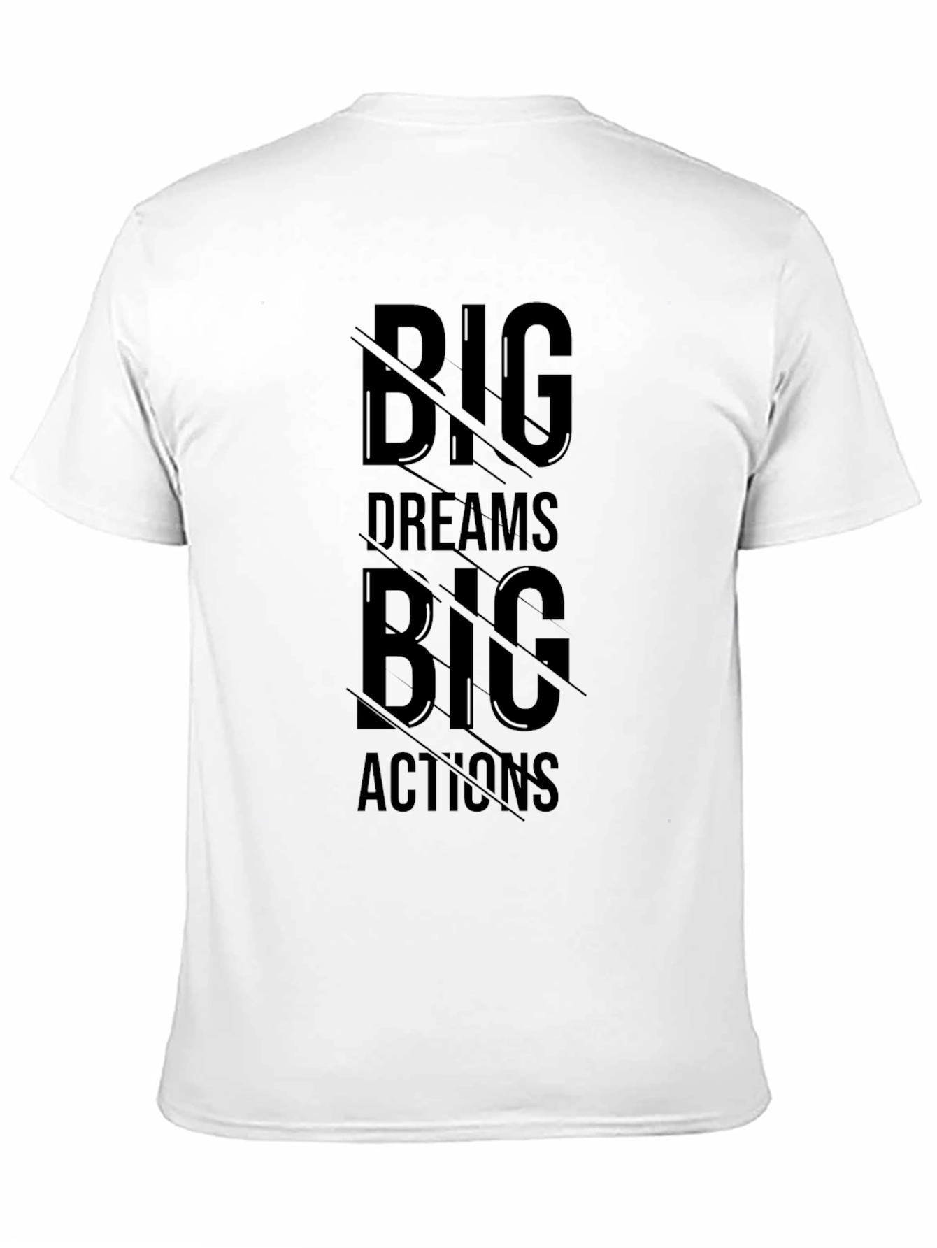 Big Dreams Big Actions Black Graphic Tee