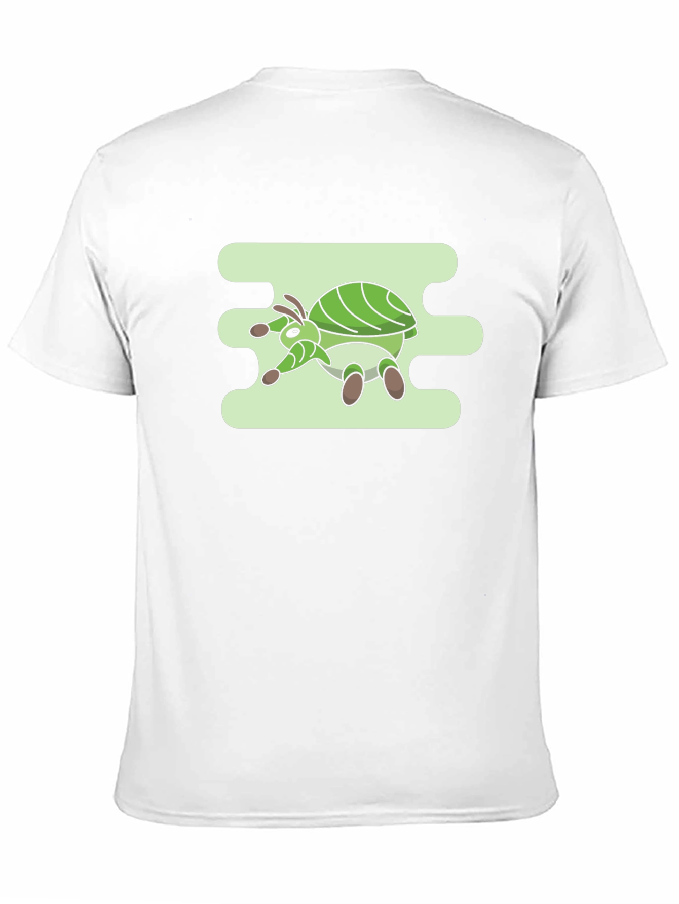 Green Bug Graphic Tee - Mens Casual Black T-Shirt