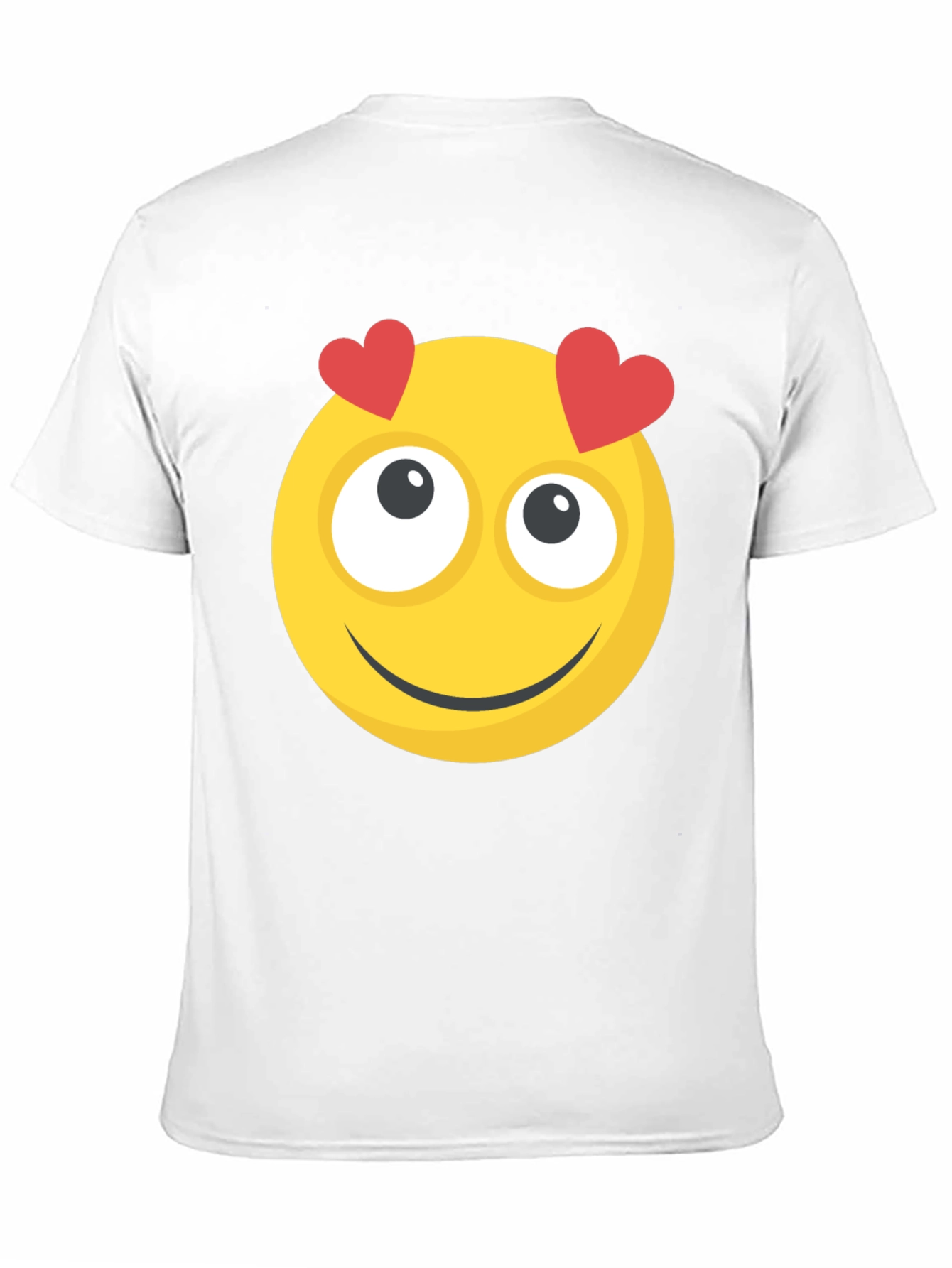 Emoji Heart Eyes Graphic Tee - Black