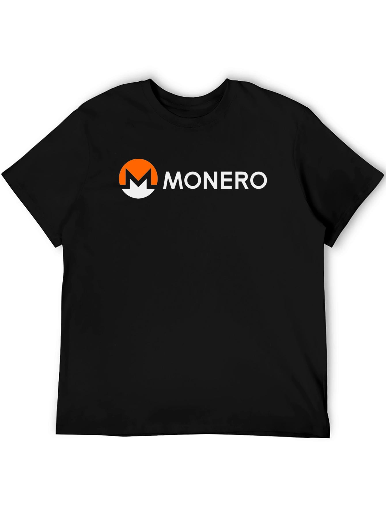 Monero Crypto T-Shirt - Black Short Sleeve Casual
