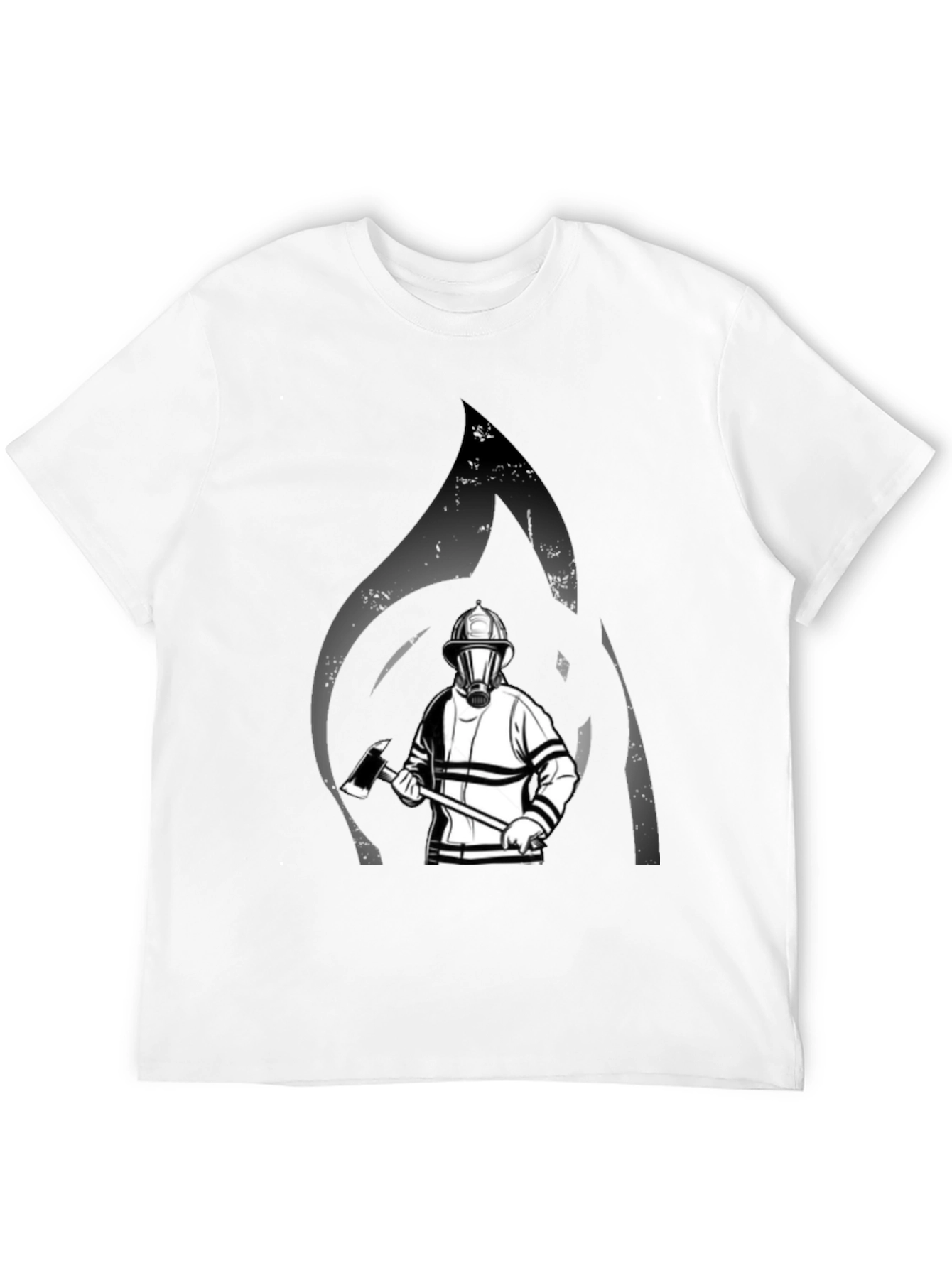 Firefighter Graphic T-Shirt - Black