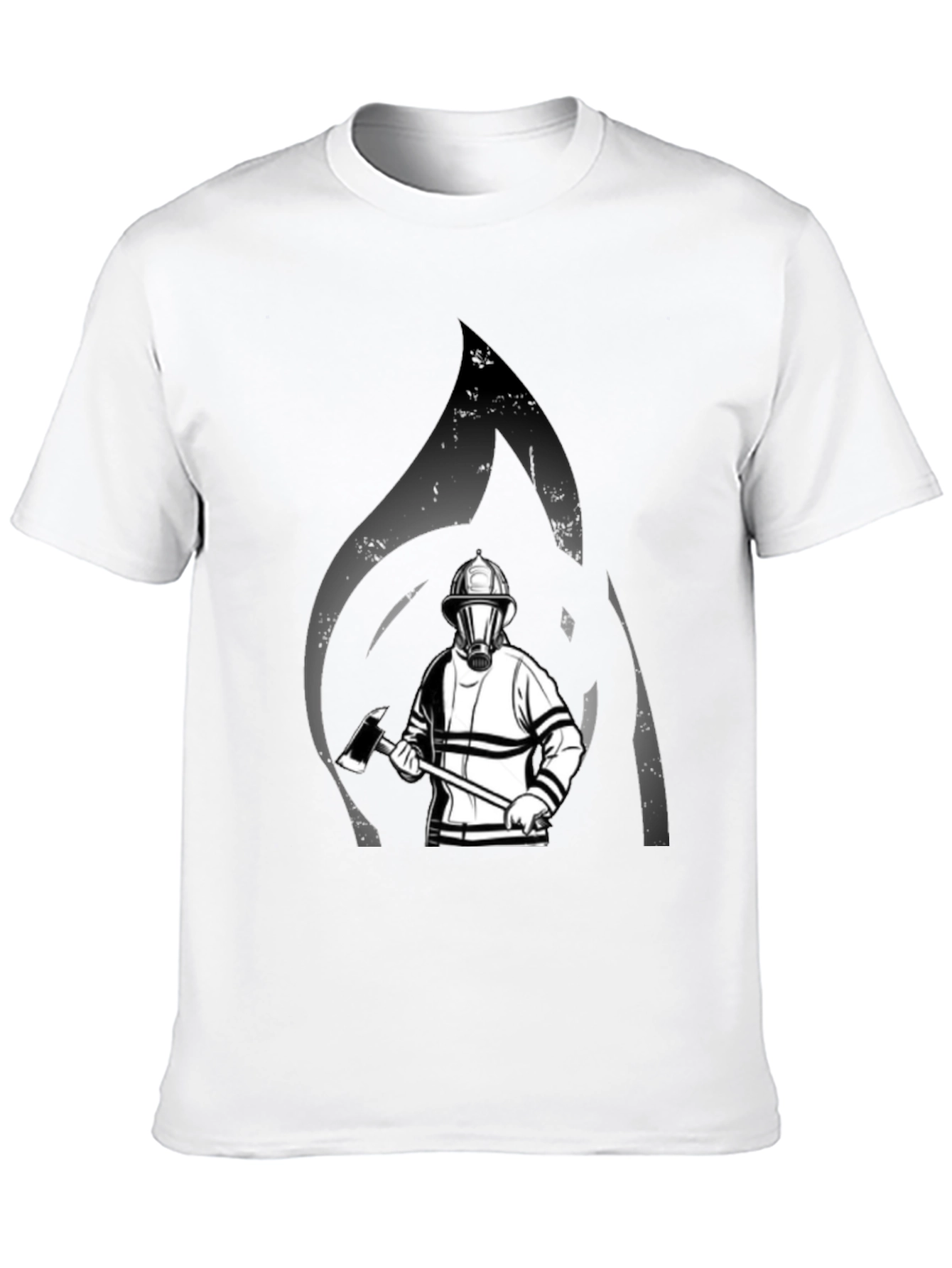 Firefighter Graphic T-Shirt - Black