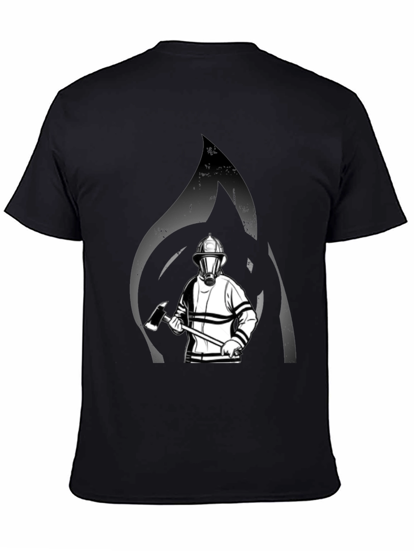 Firefighter Graphic T-Shirt - Black