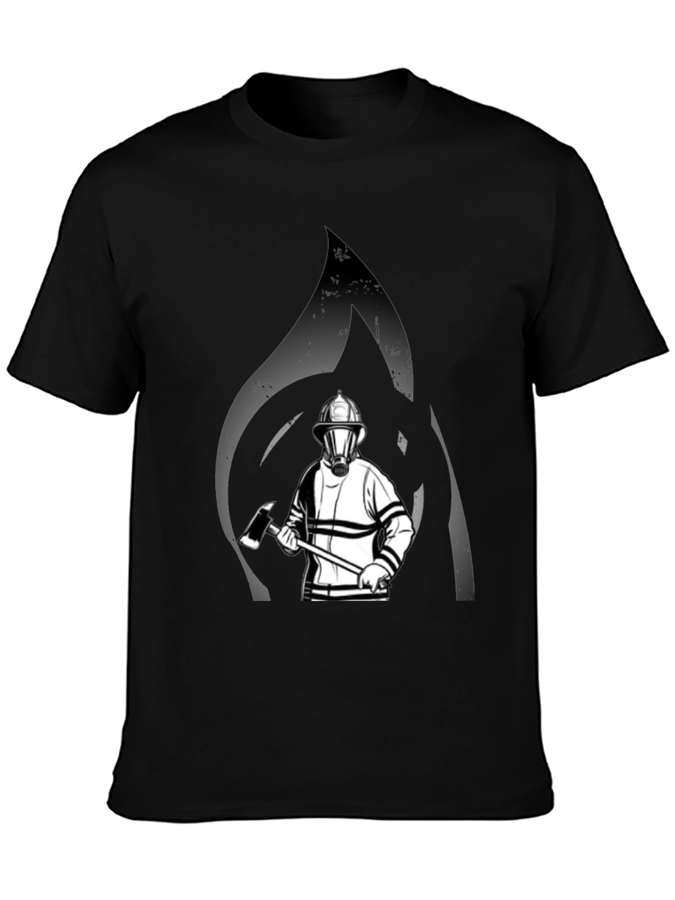Firefighter Graphic T-Shirt - Black
