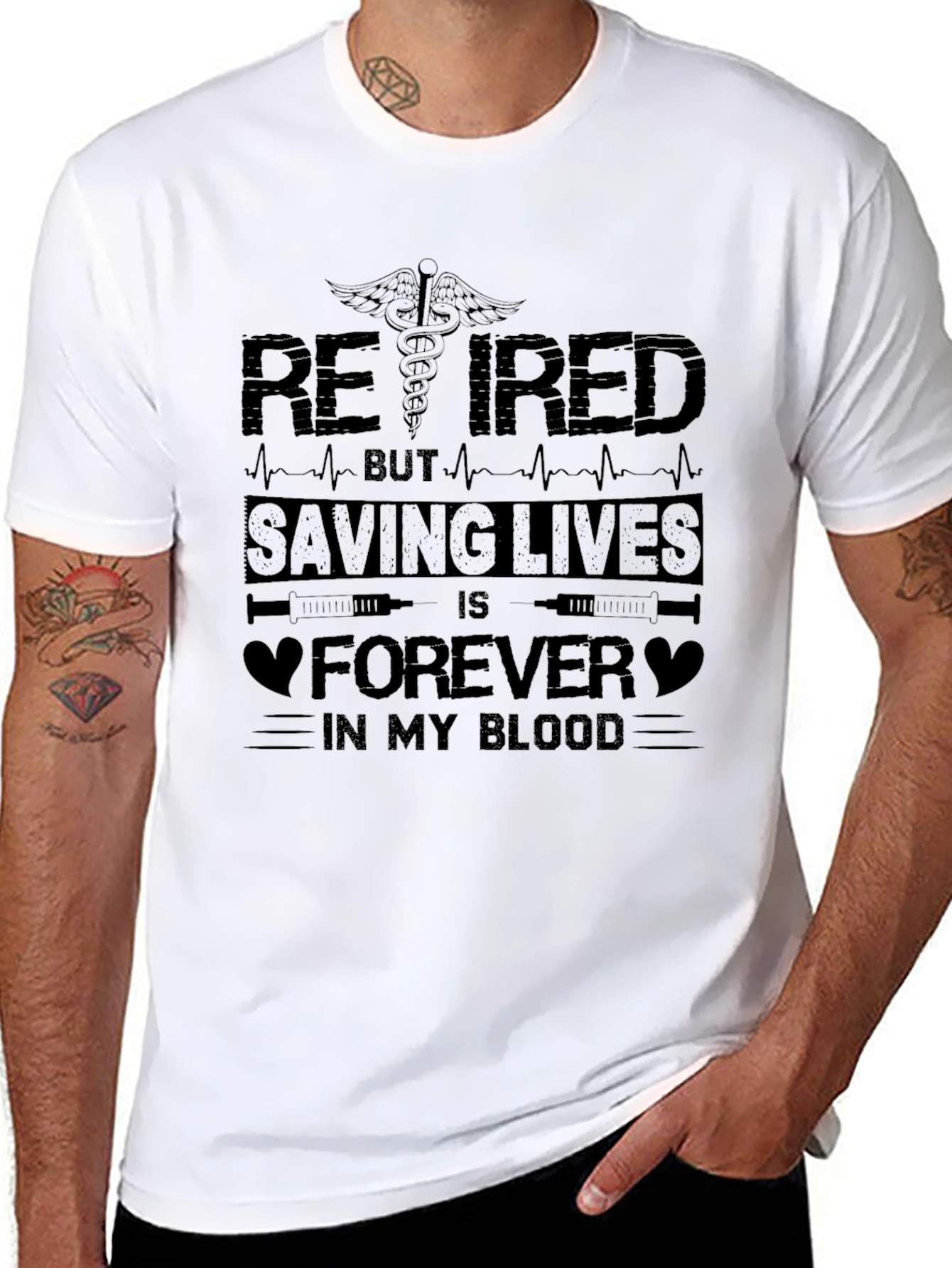 Retired Saving Lives T-Shirt