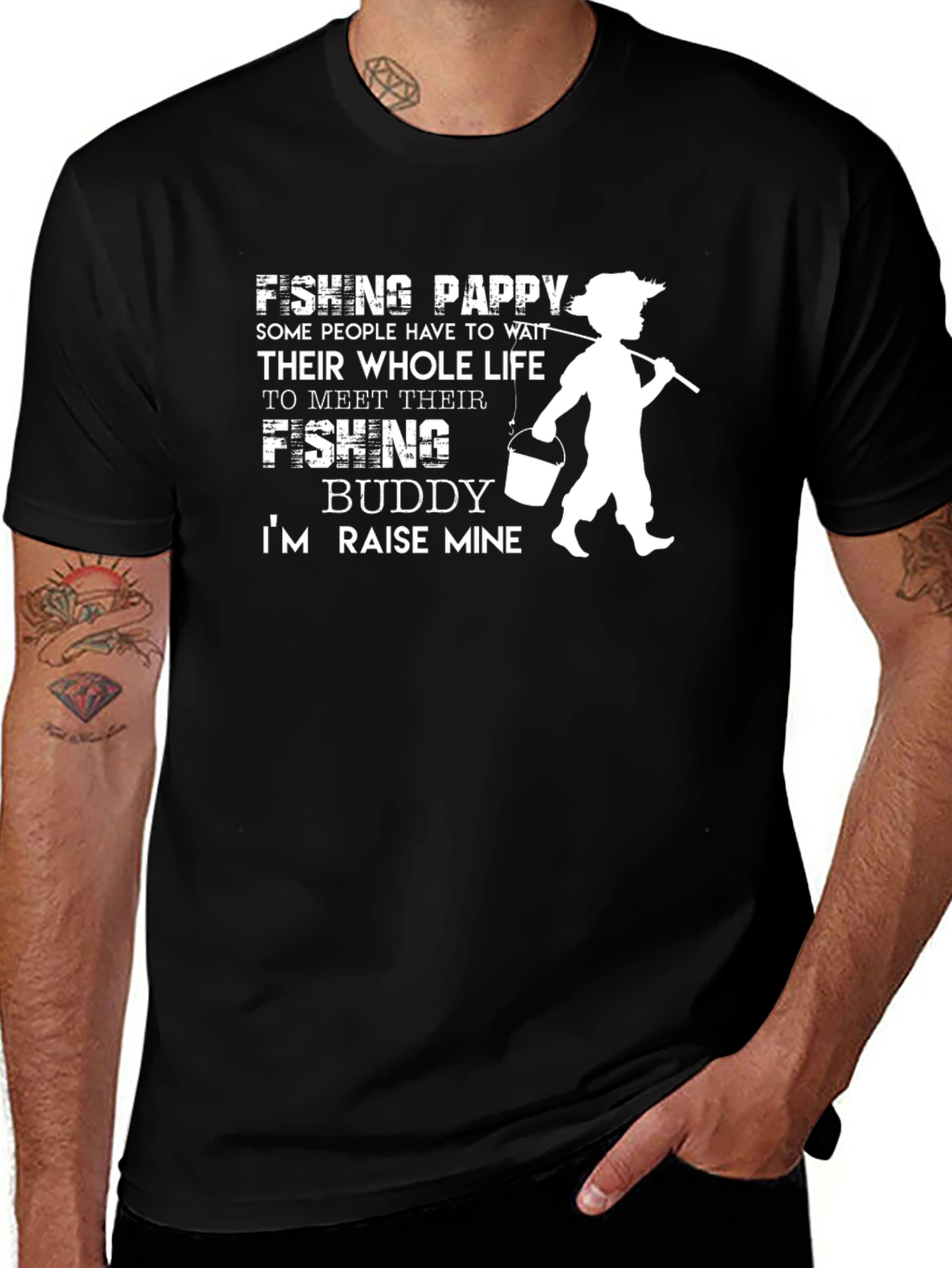 Fishing Pappy Buddy T-Shirt - Raise Mine