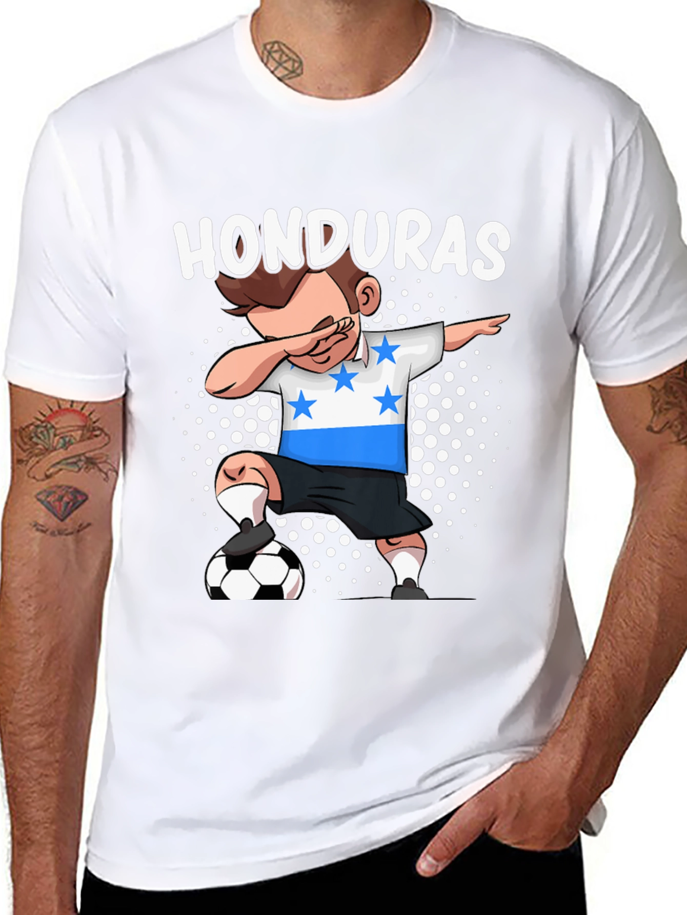 Honduras Soccer Dab T-Shirt - Kids Fan Apparel