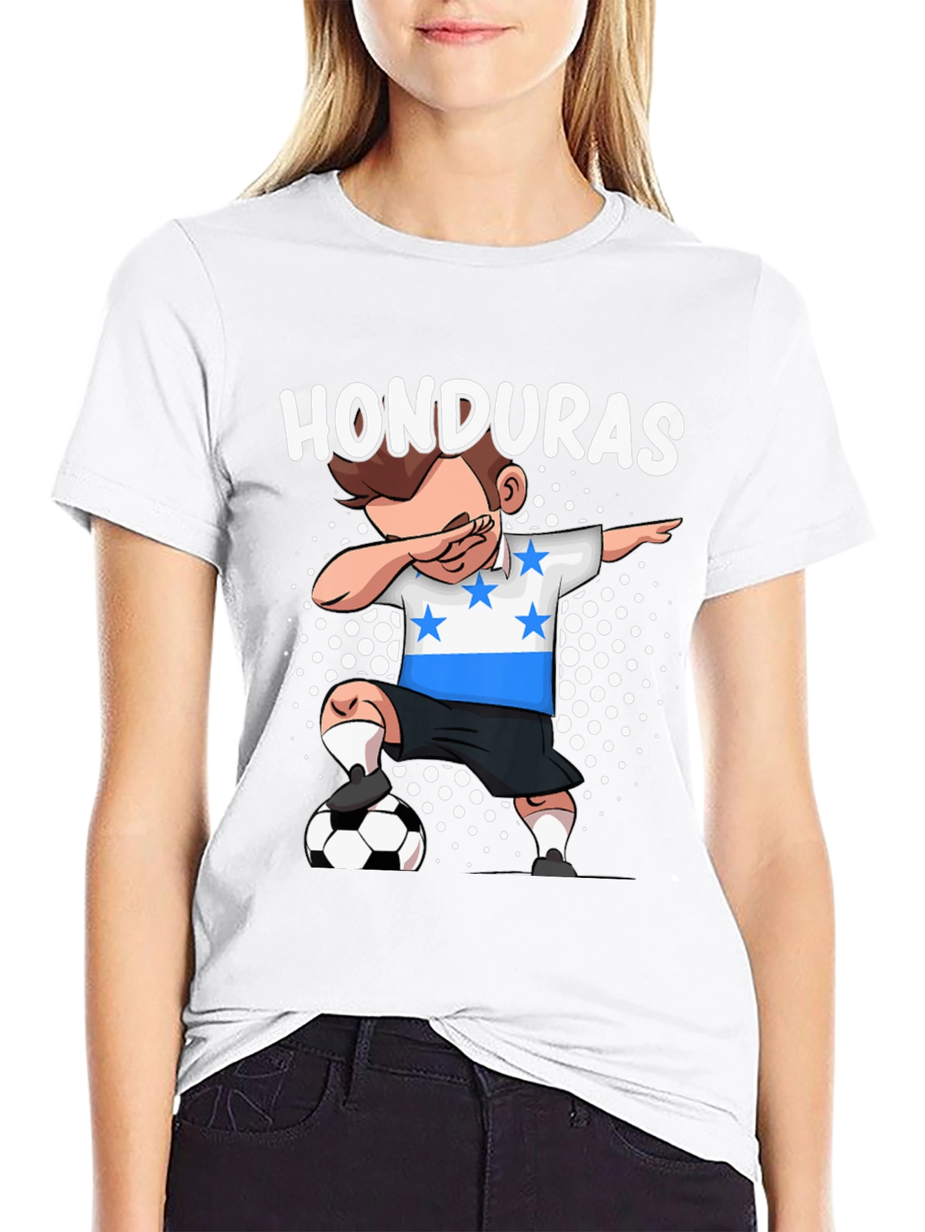 Honduras Soccer Dab T-Shirt - Kids Fan Apparel