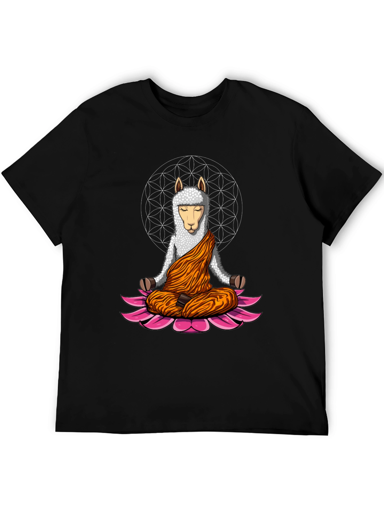 Zen Llama T-Shirt - Meditating Llama Design