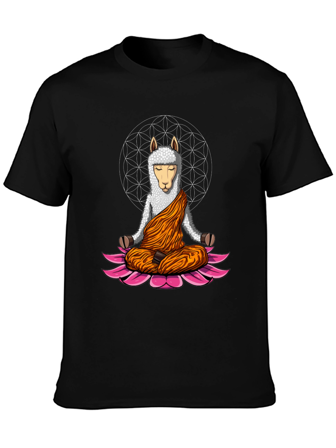 Zen Llama T-Shirt - Meditating Llama Design