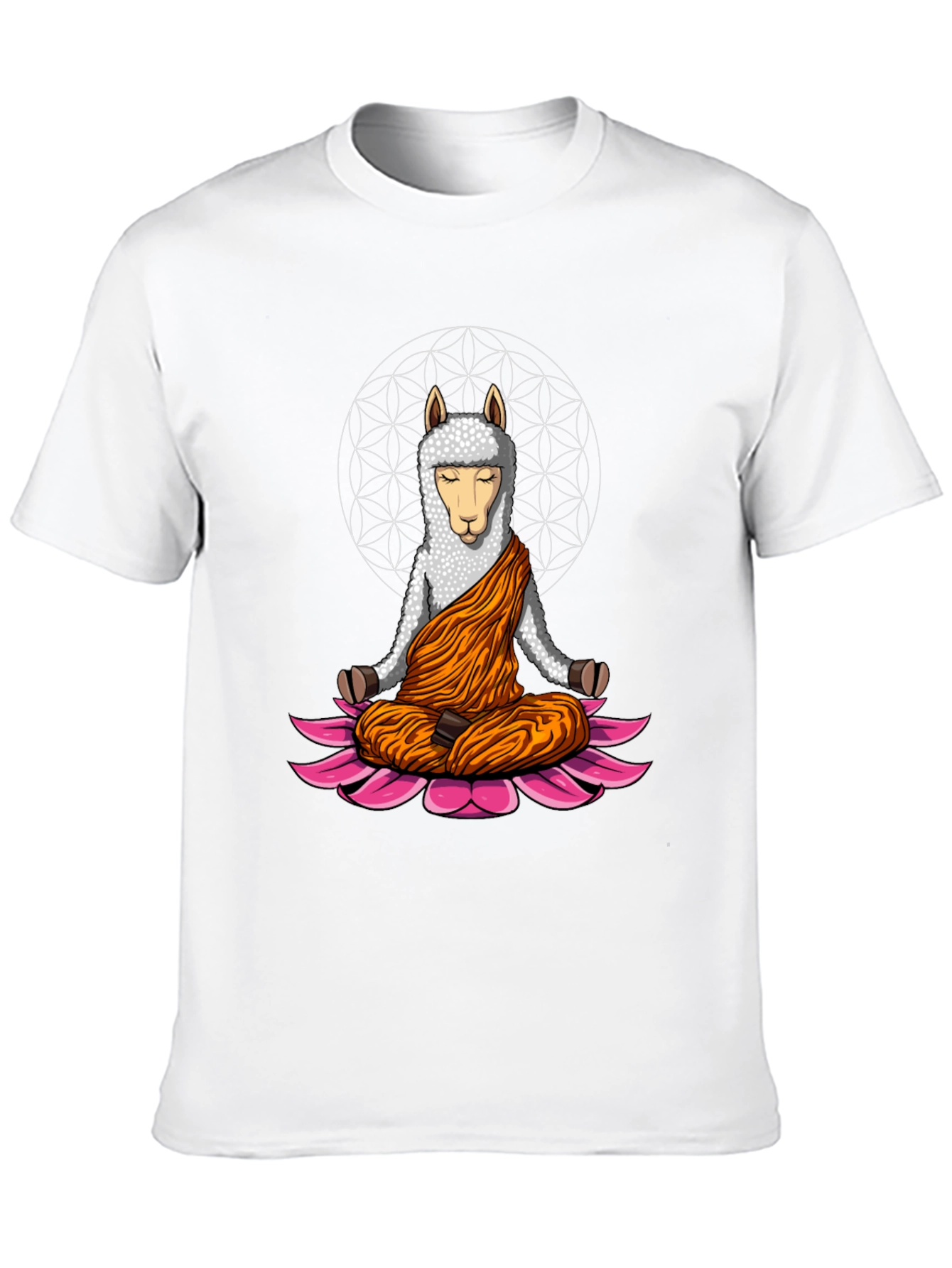 Zen Llama T-Shirt - Meditating Llama Design