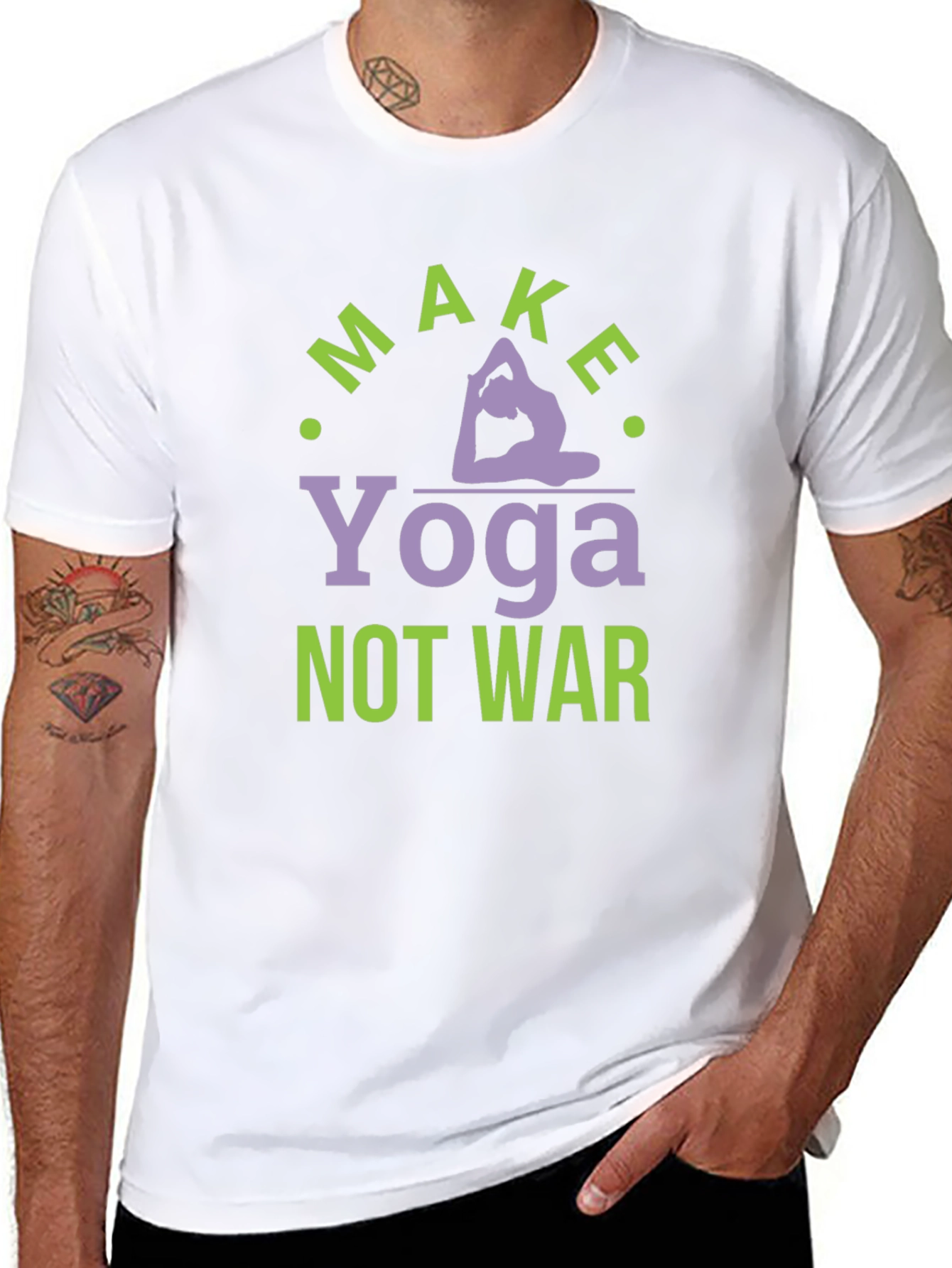 Make Yoga Not War Graphic T-Shirt