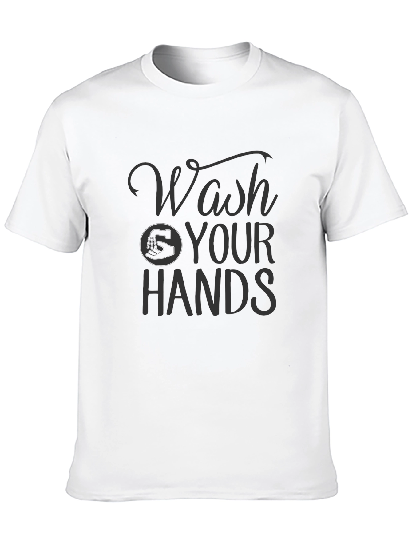 Wash Your Hands Graphic Tee - Stay Healthy Shirt