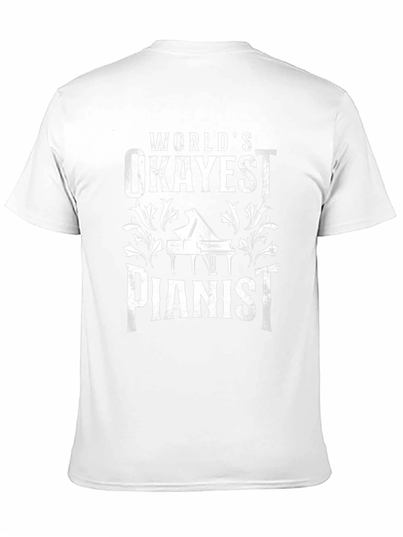 Okayest Pianist Graphic T-Shirt - Musician Humor Tee