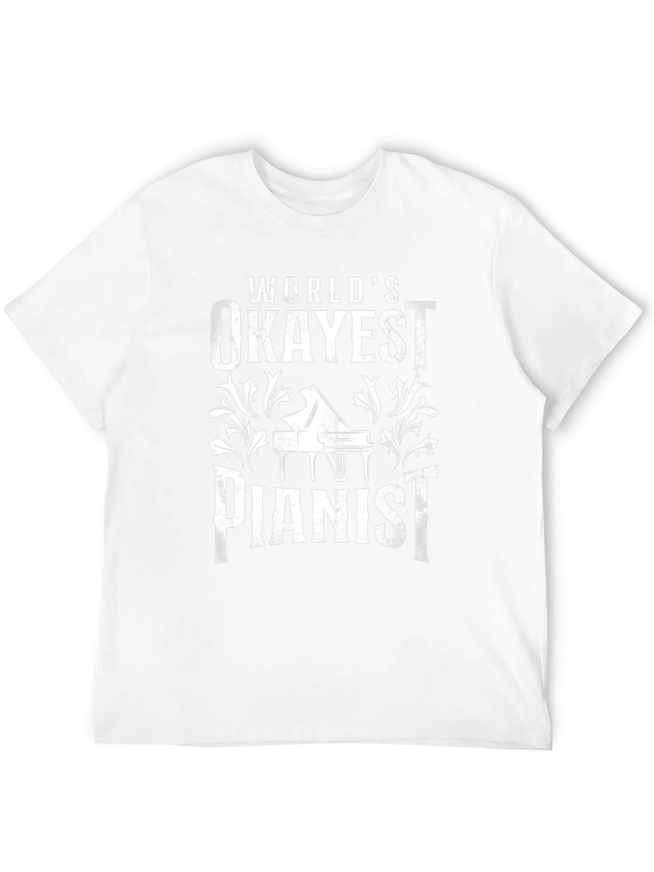 Okayest Pianist Graphic T-Shirt - Musician Humor Tee