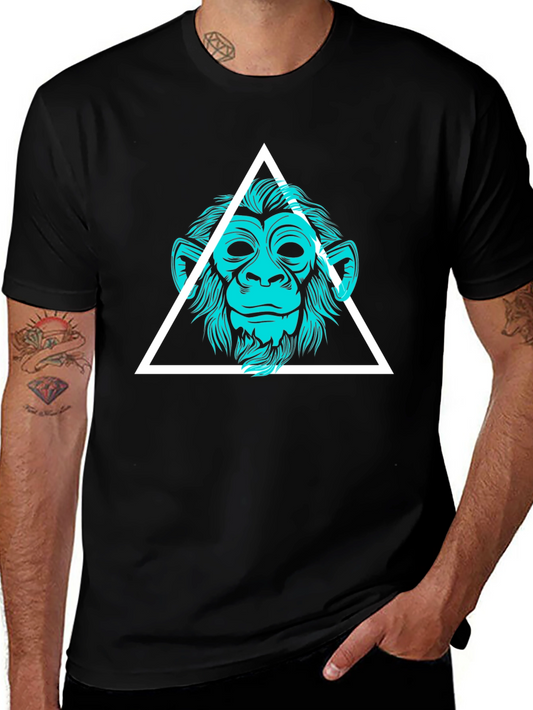 Geometric Monkey Graphic Tee