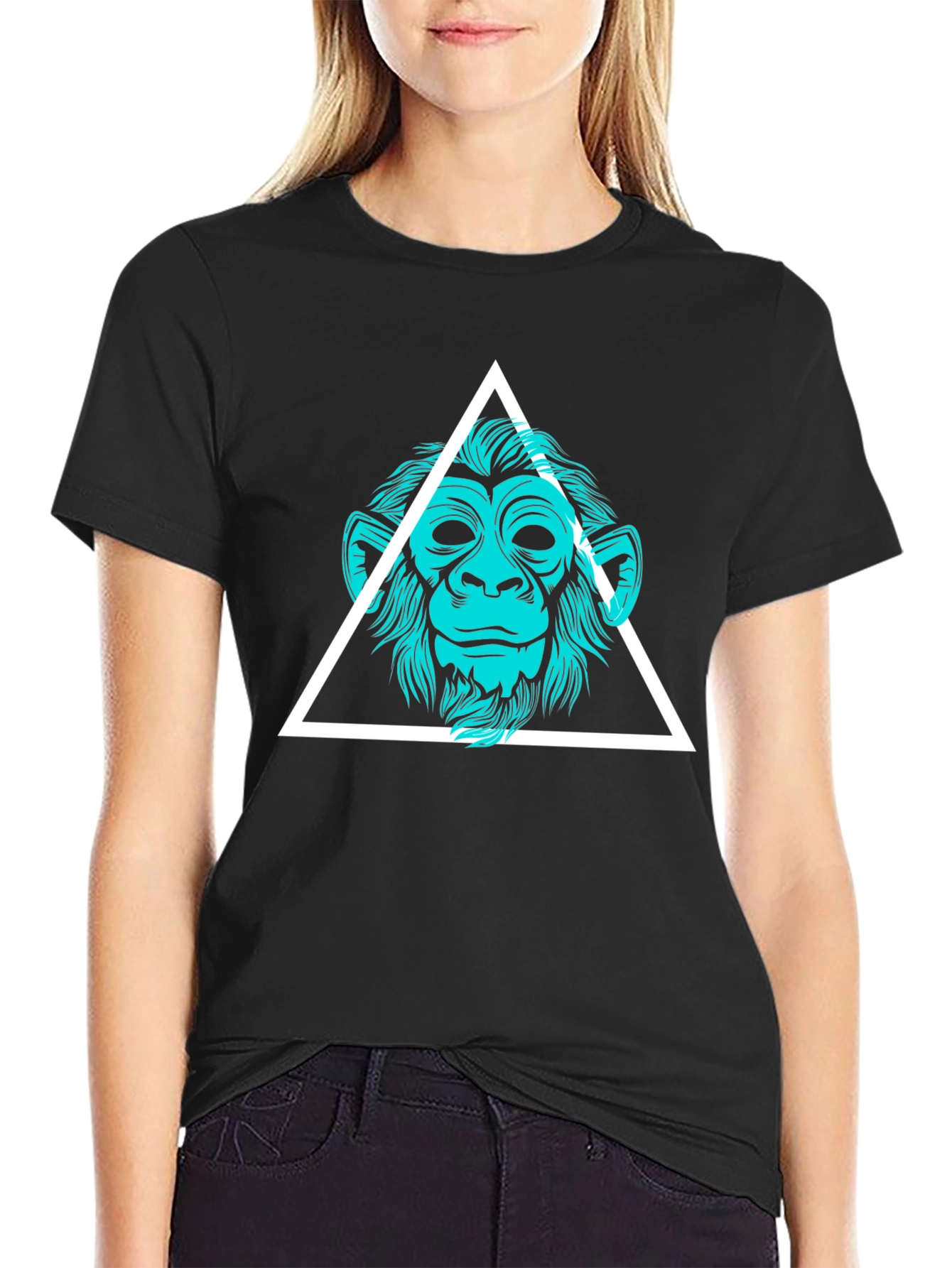 Geometric Monkey Graphic Tee