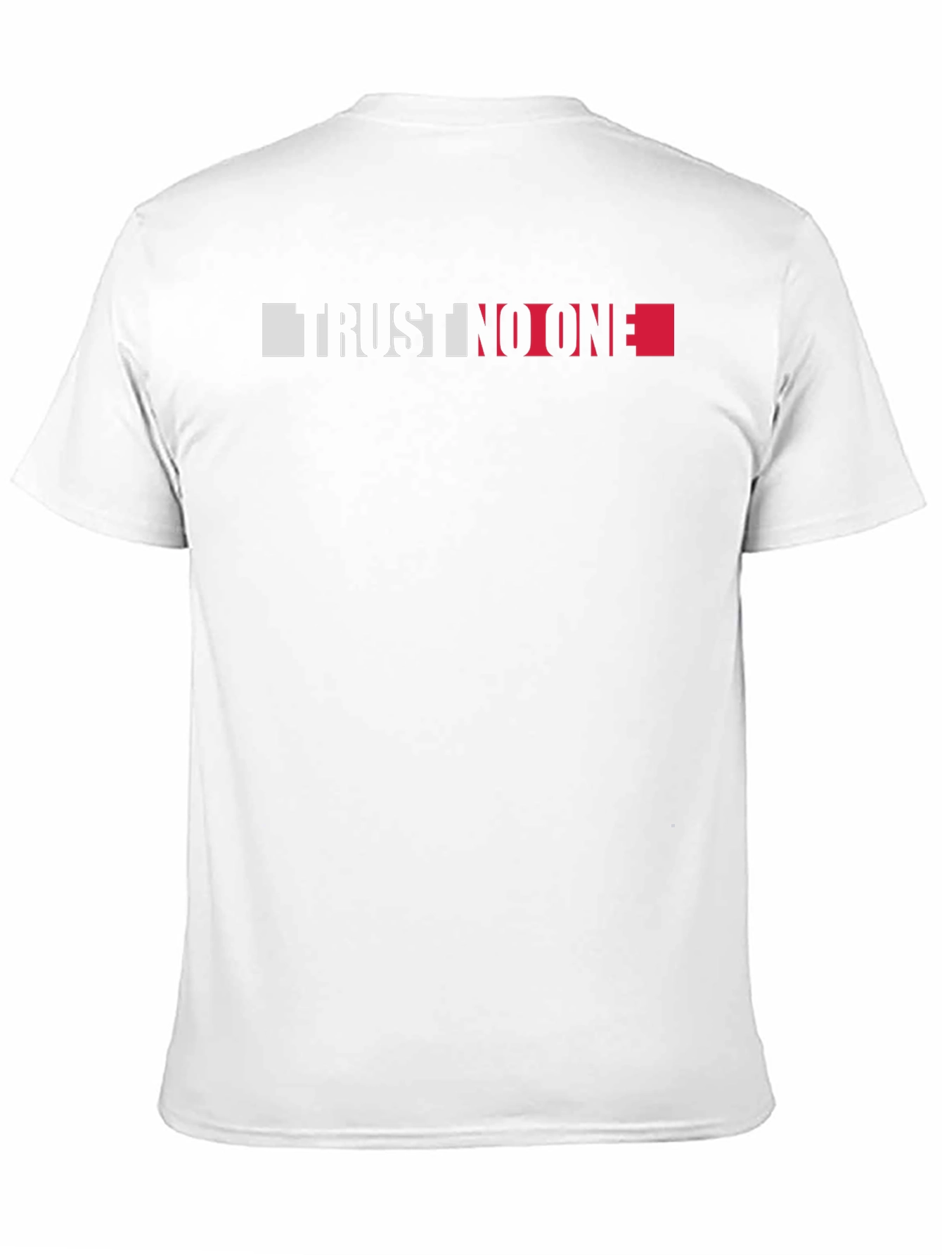 Trust No One Graphic Tee - Black Crewneck