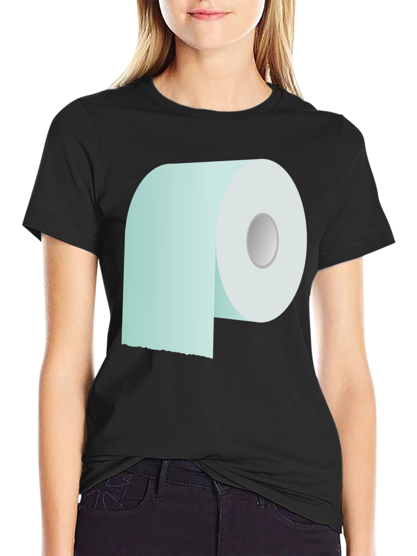 Toilet Paper Graphic Tee - Novelty Comfort