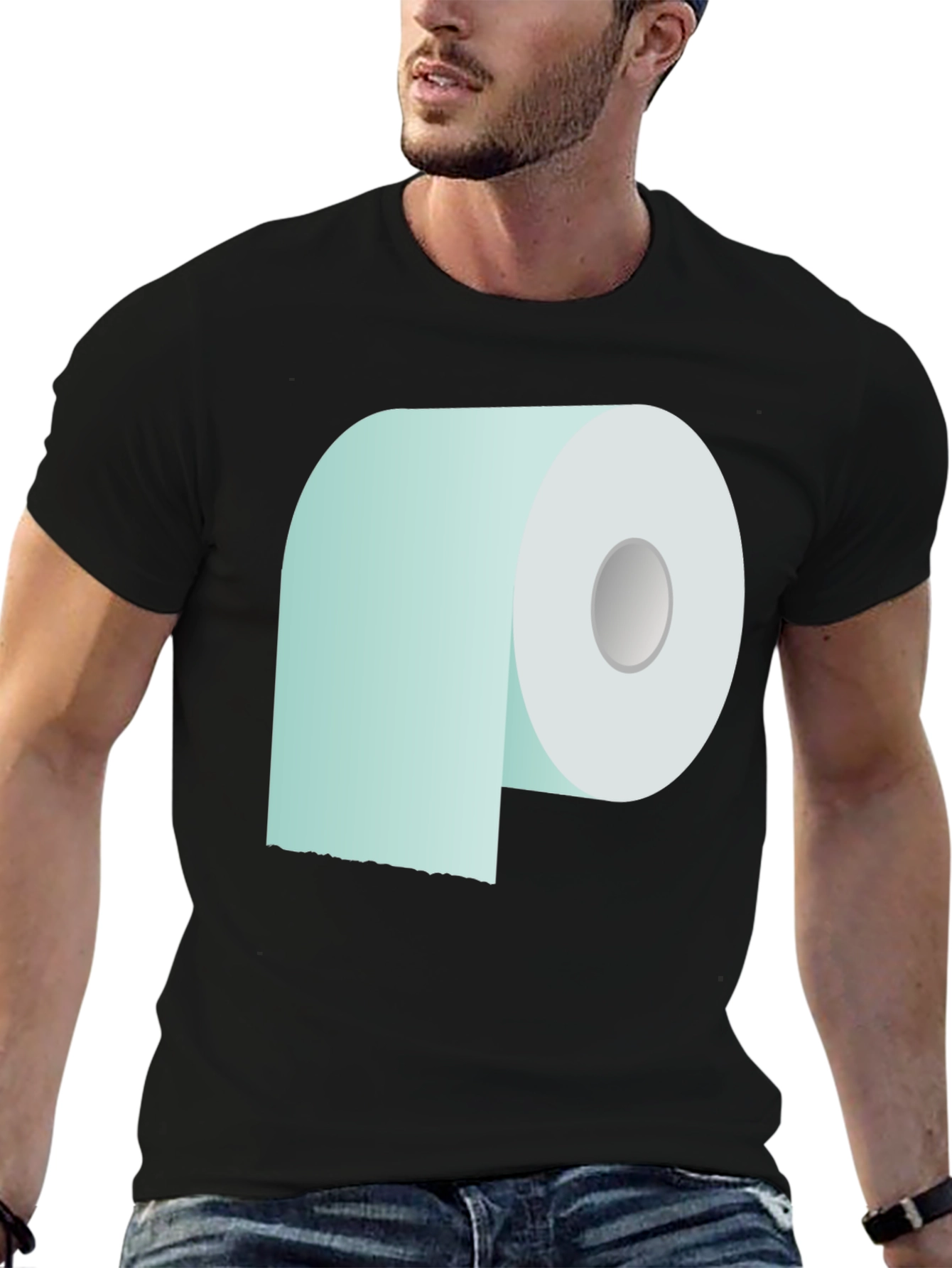 Toilet Paper Graphic Tee - Novelty Comfort