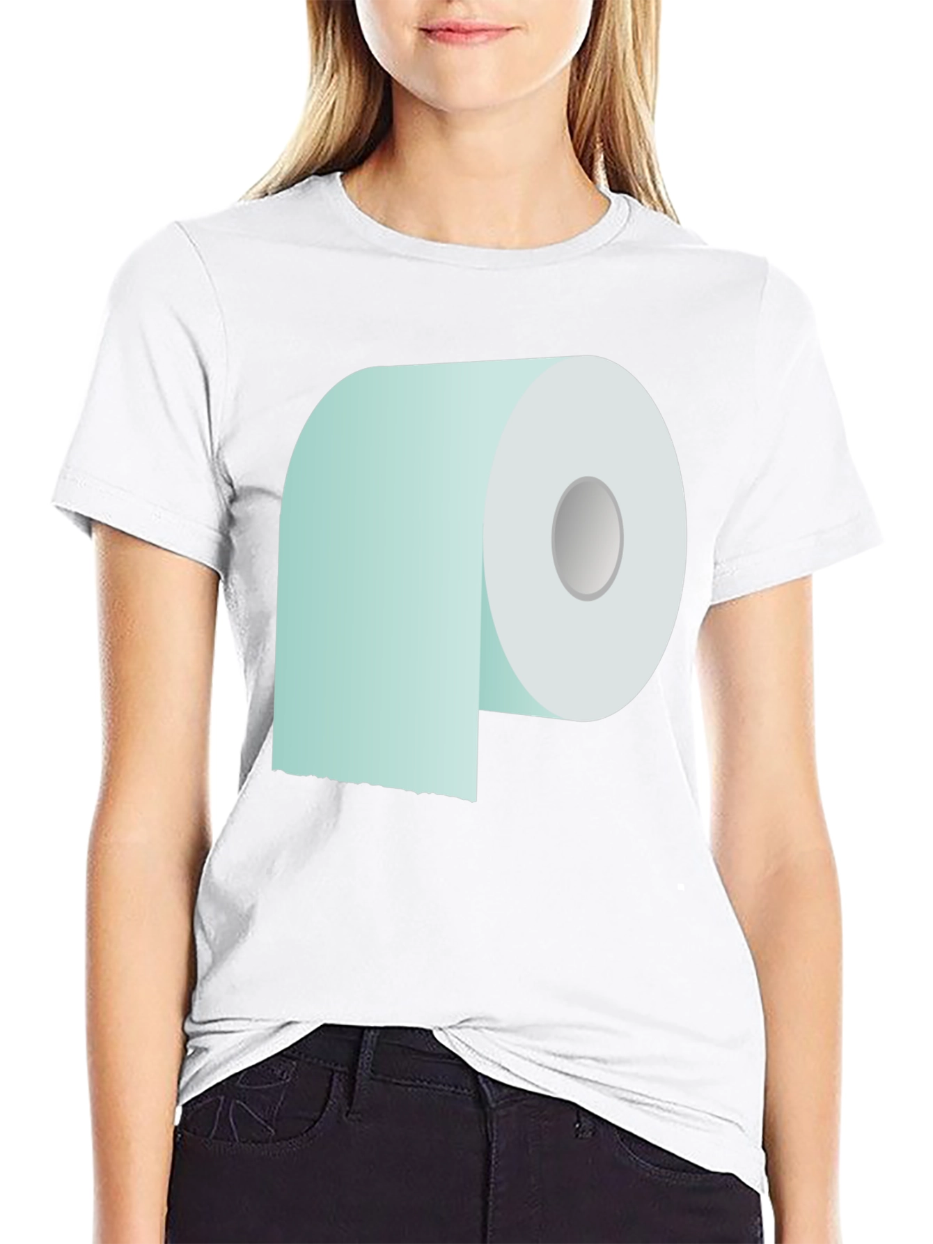 Toilet Paper Graphic Tee - Novelty Comfort