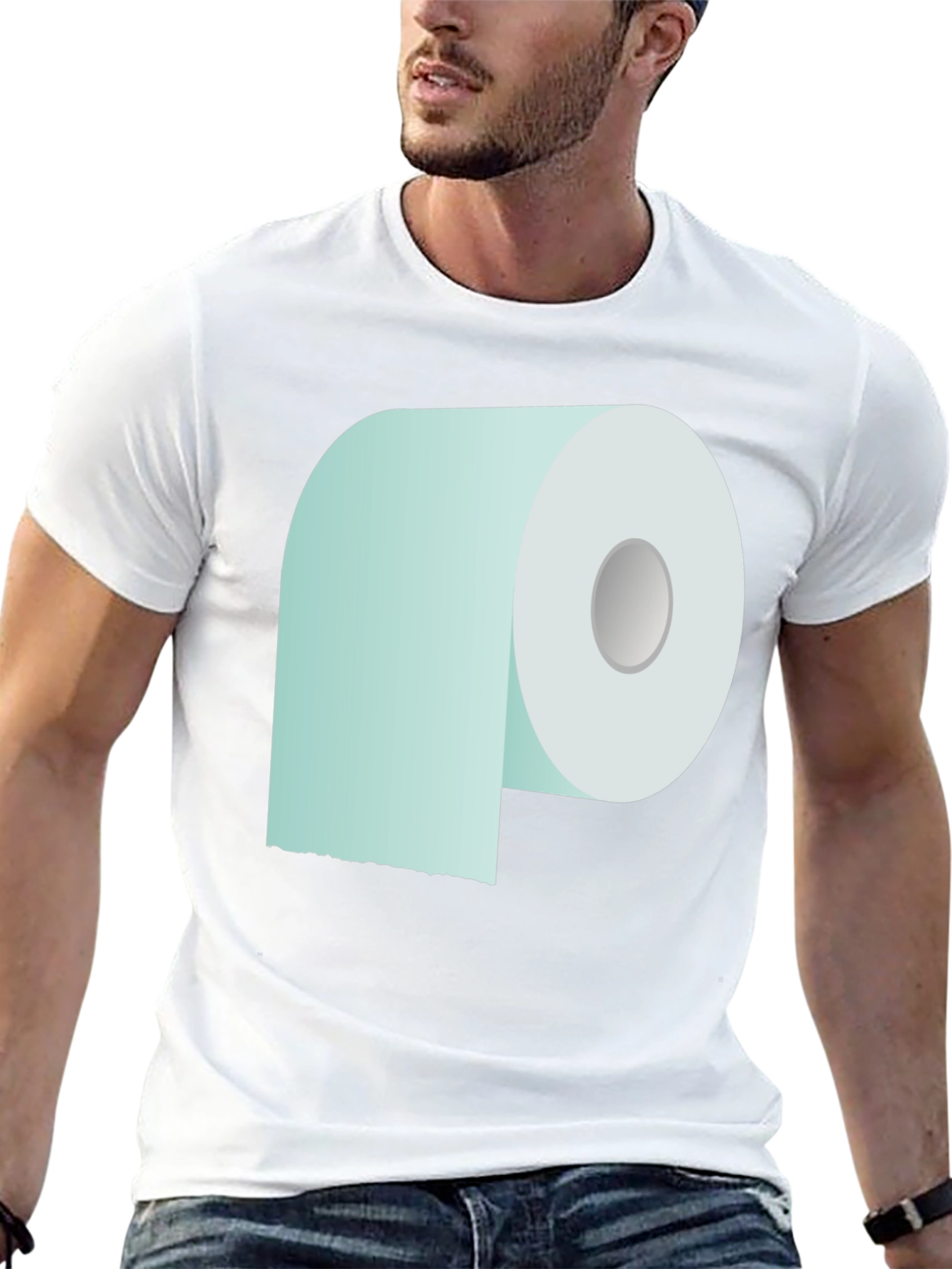Toilet Paper Graphic Tee - Novelty Comfort