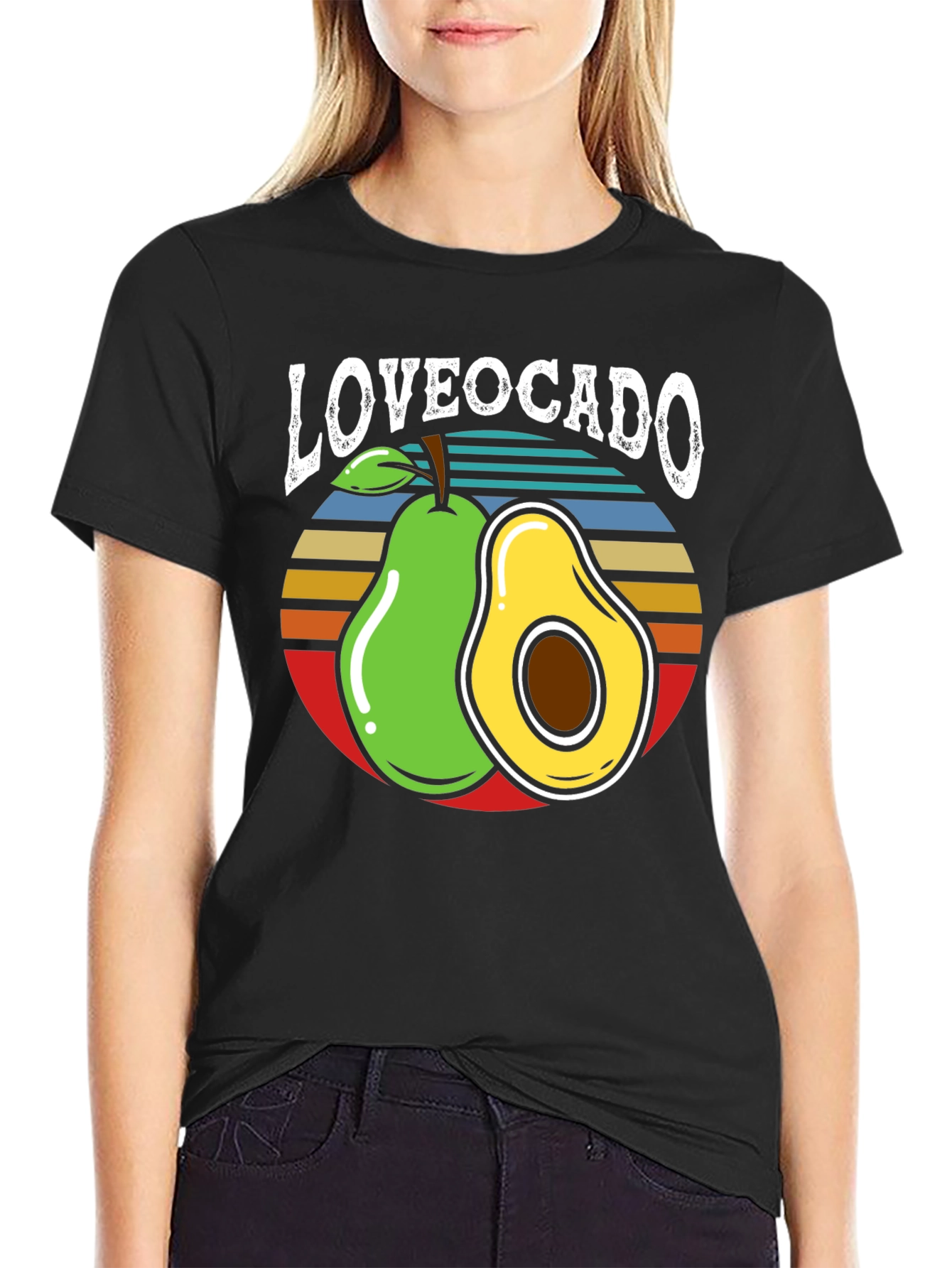 Loveocado Black Graphic Tee