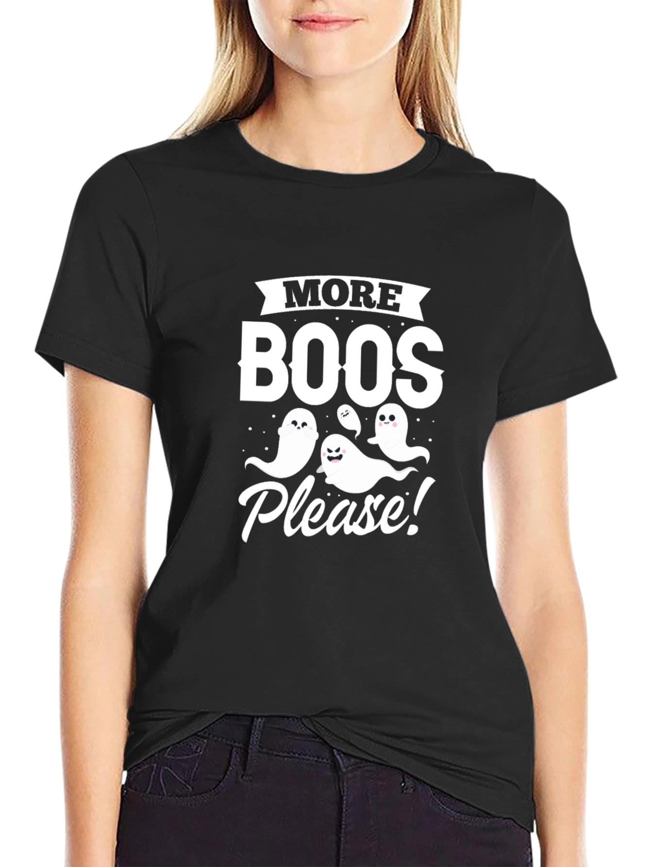 More Boos Please! Halloween Graphic T-Shirt