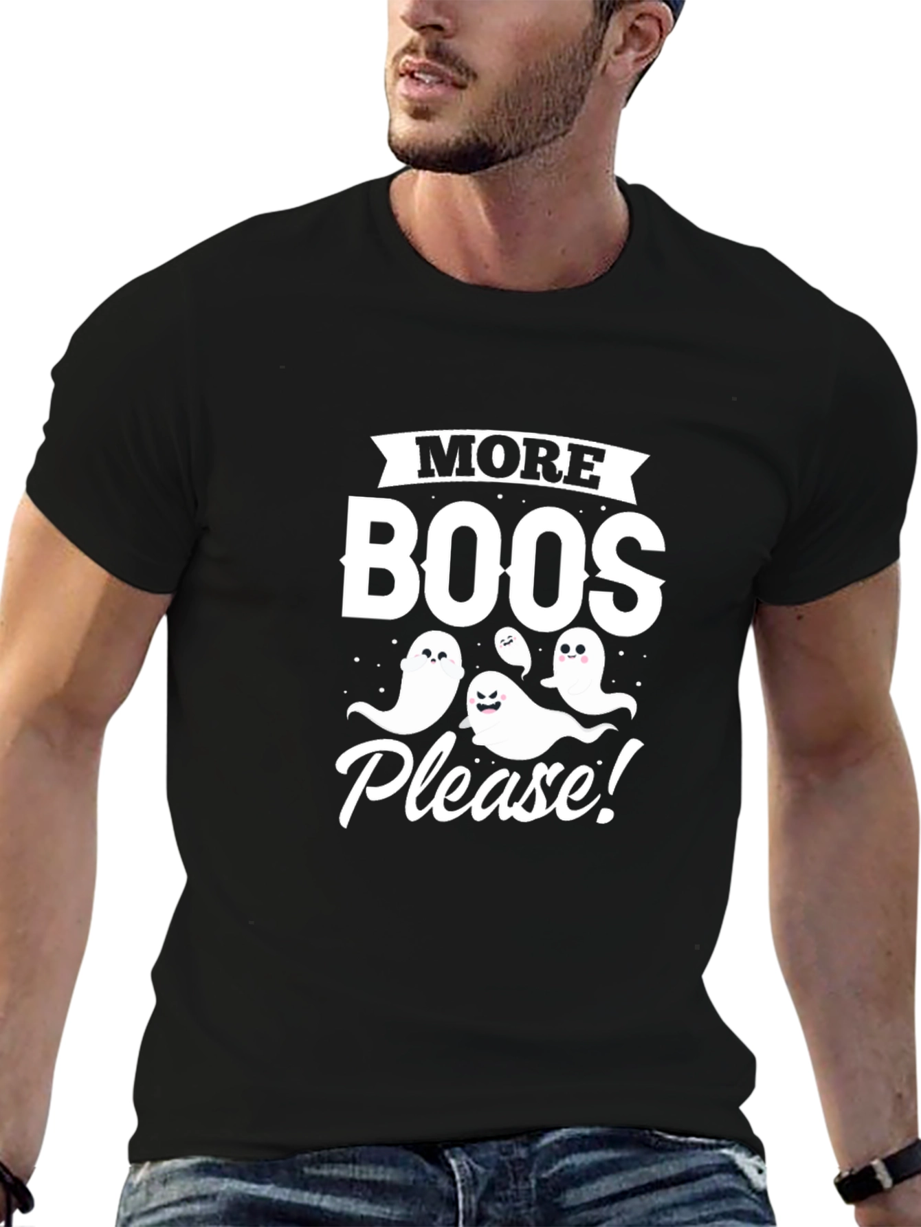 More Boos Please! Halloween Graphic T-Shirt