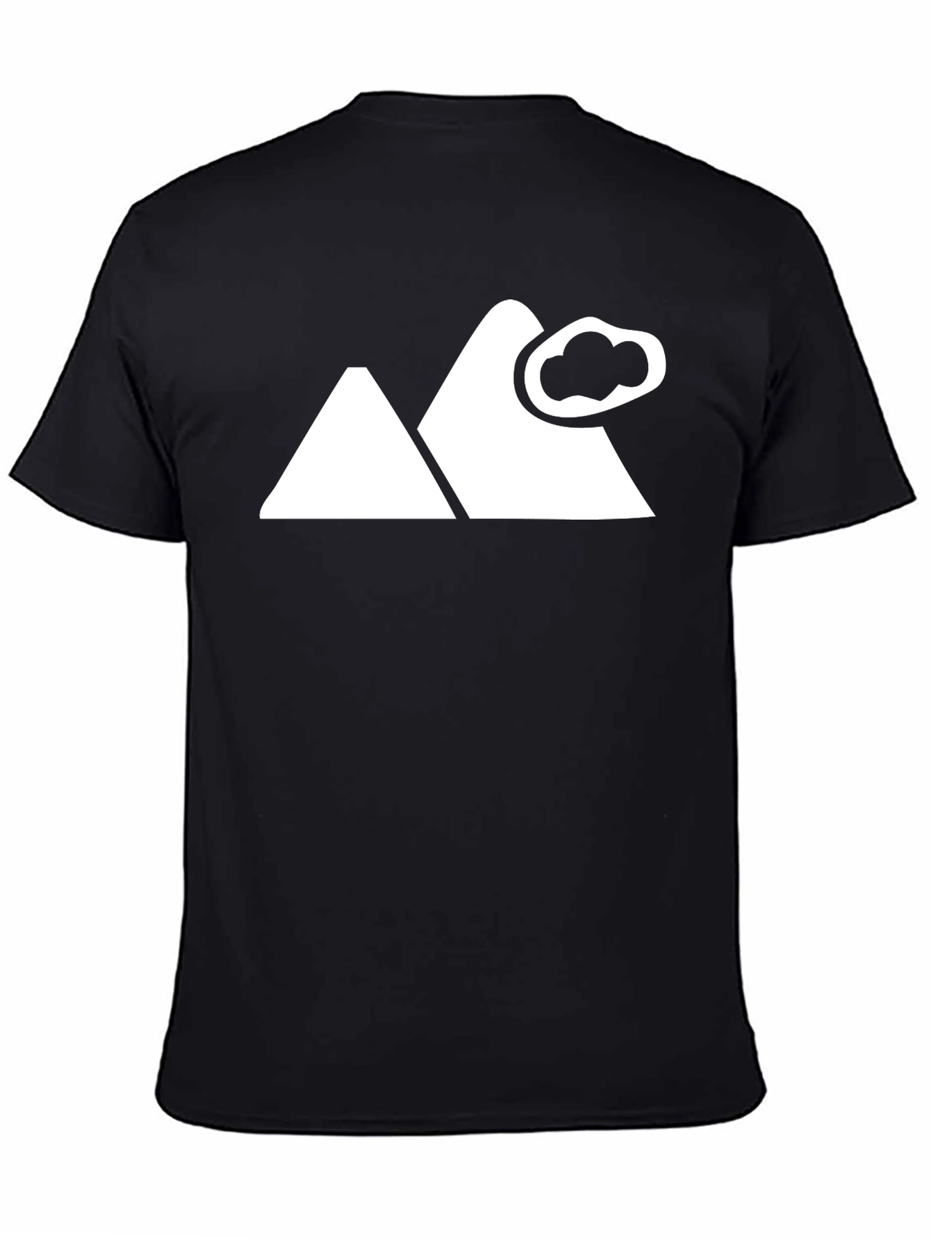 Mountain Cloud Graphic Black Tee