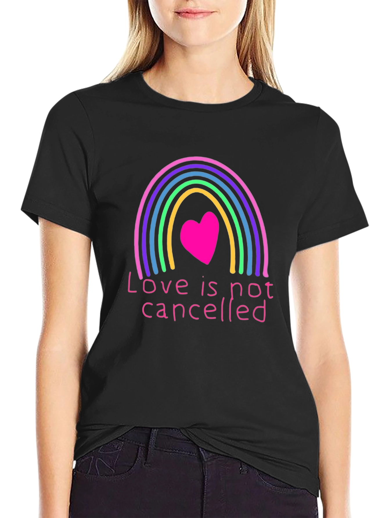 Love is Not Cancelled Rainbow Graphic Tee