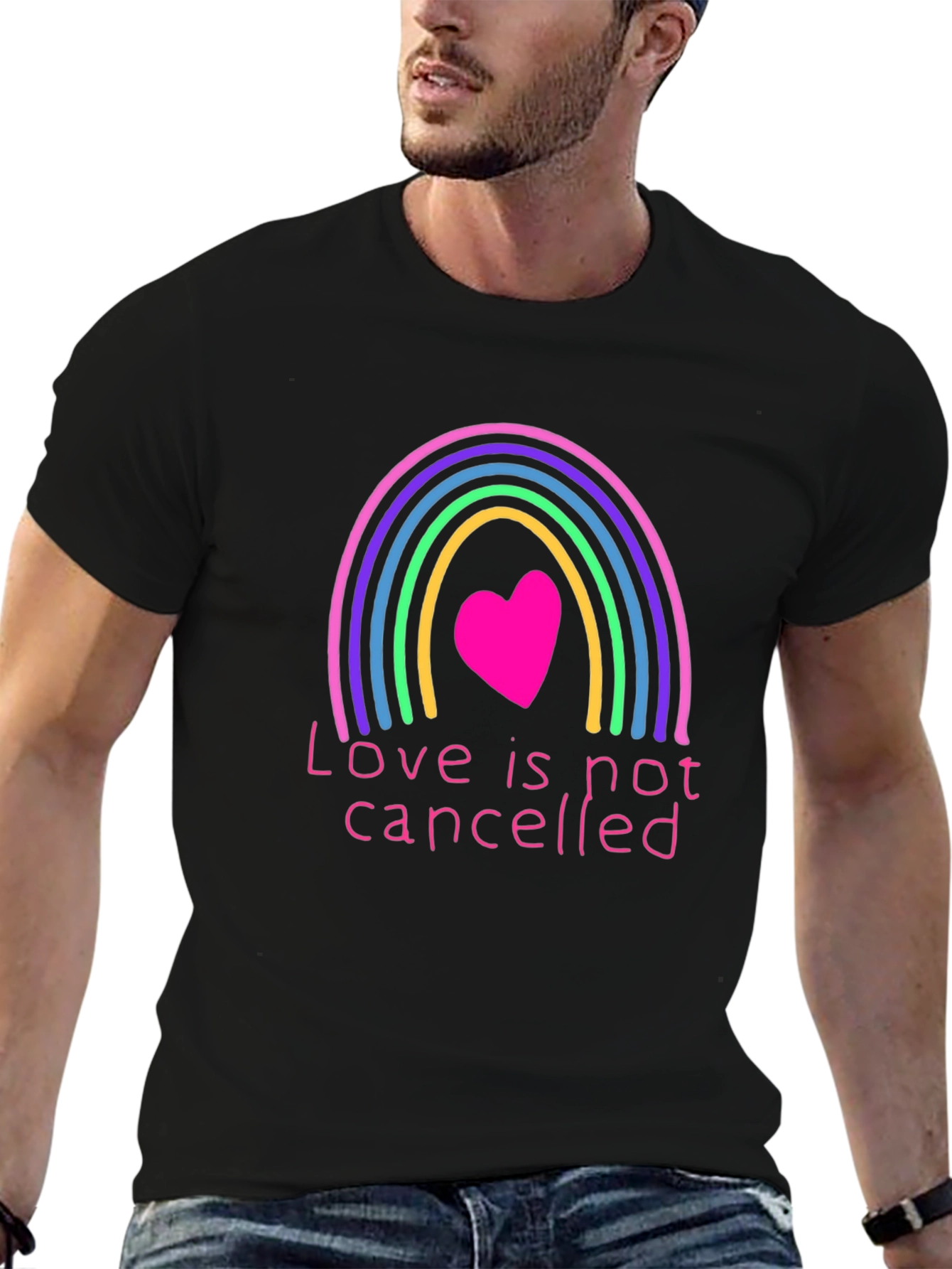 Love is Not Cancelled Rainbow Graphic Tee