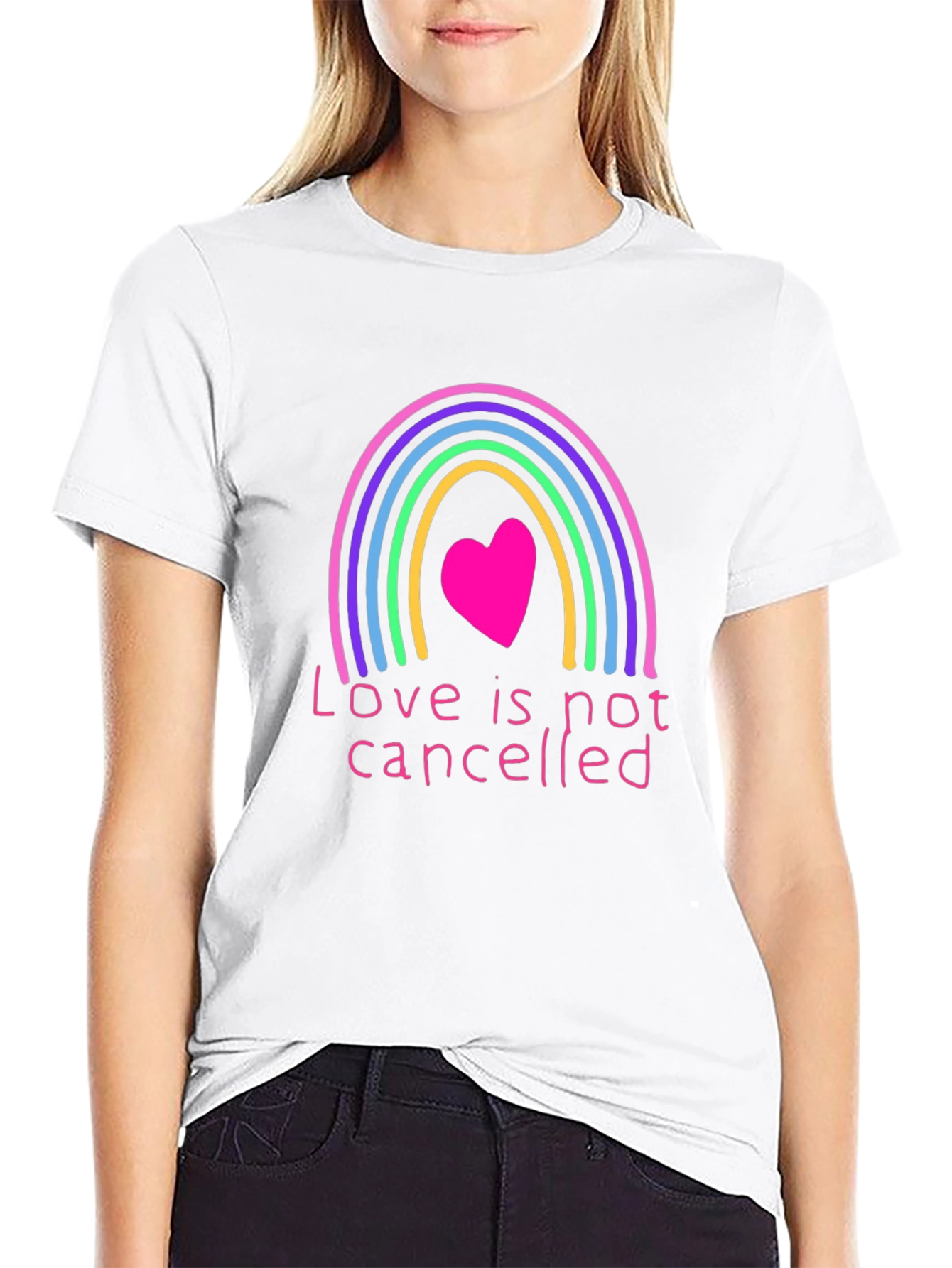 Love is Not Cancelled Rainbow Graphic Tee