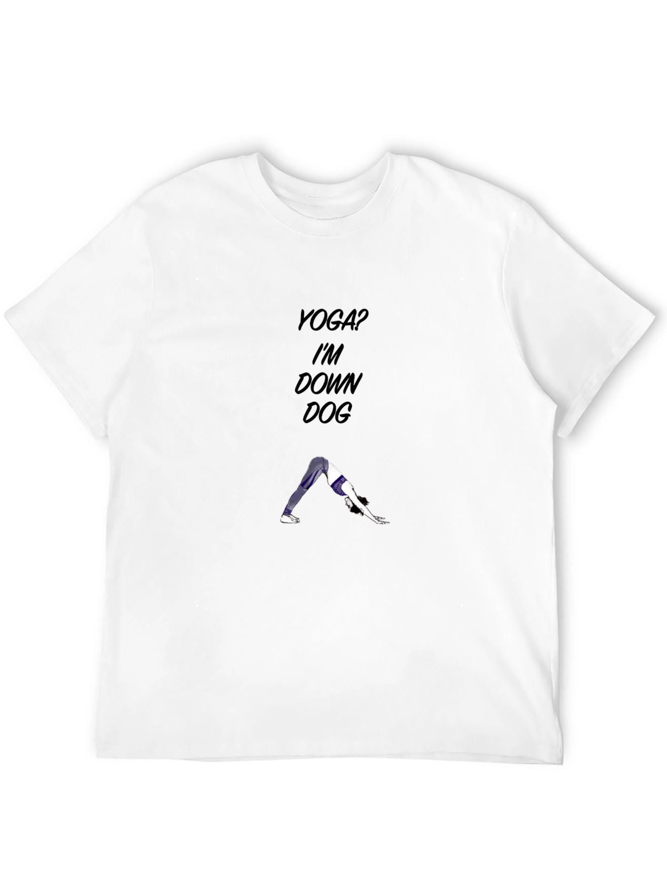Yoga? Im Down Dog Graphic Tee - Black