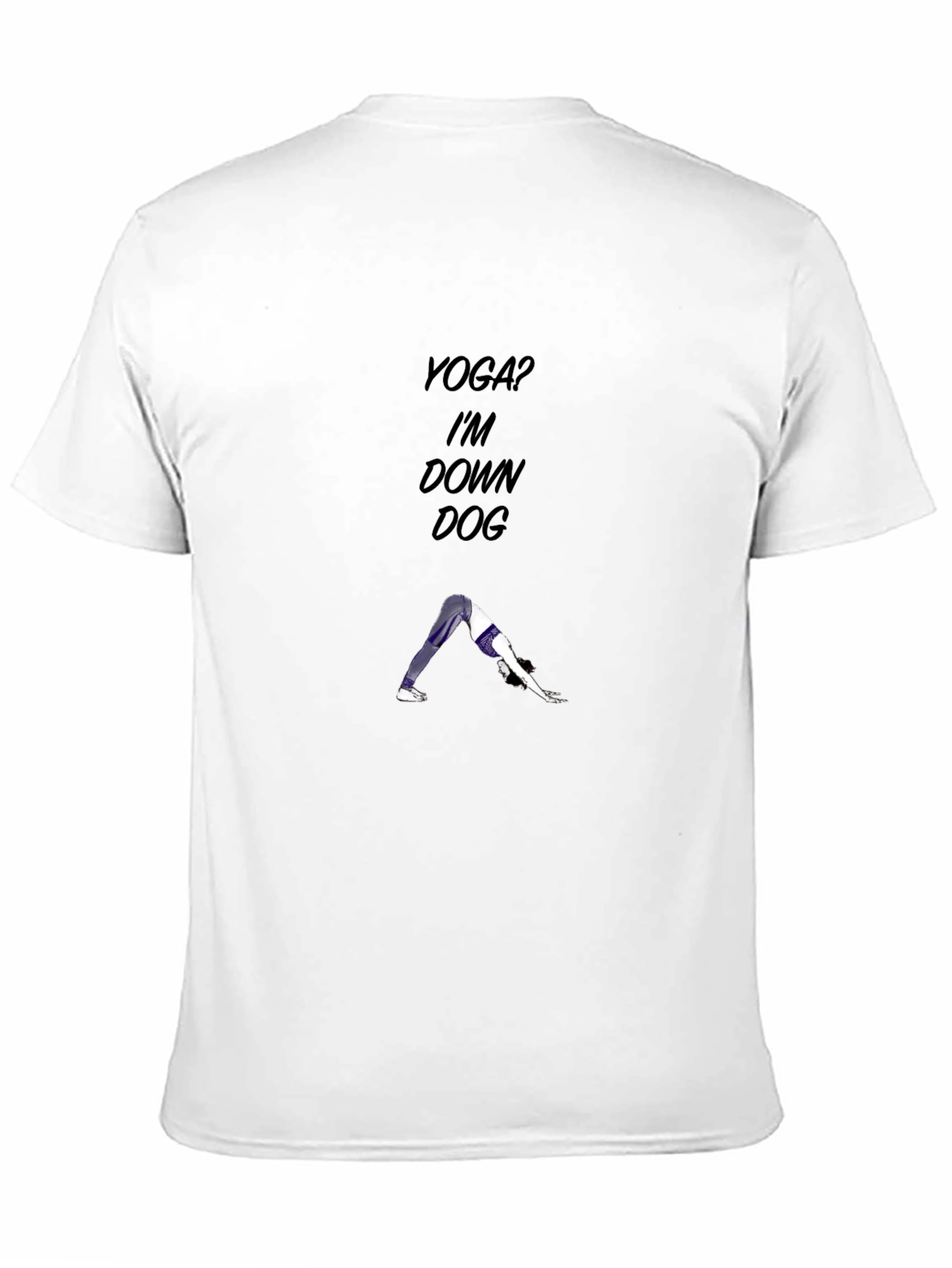 Yoga? Im Down Dog Graphic Tee - Black